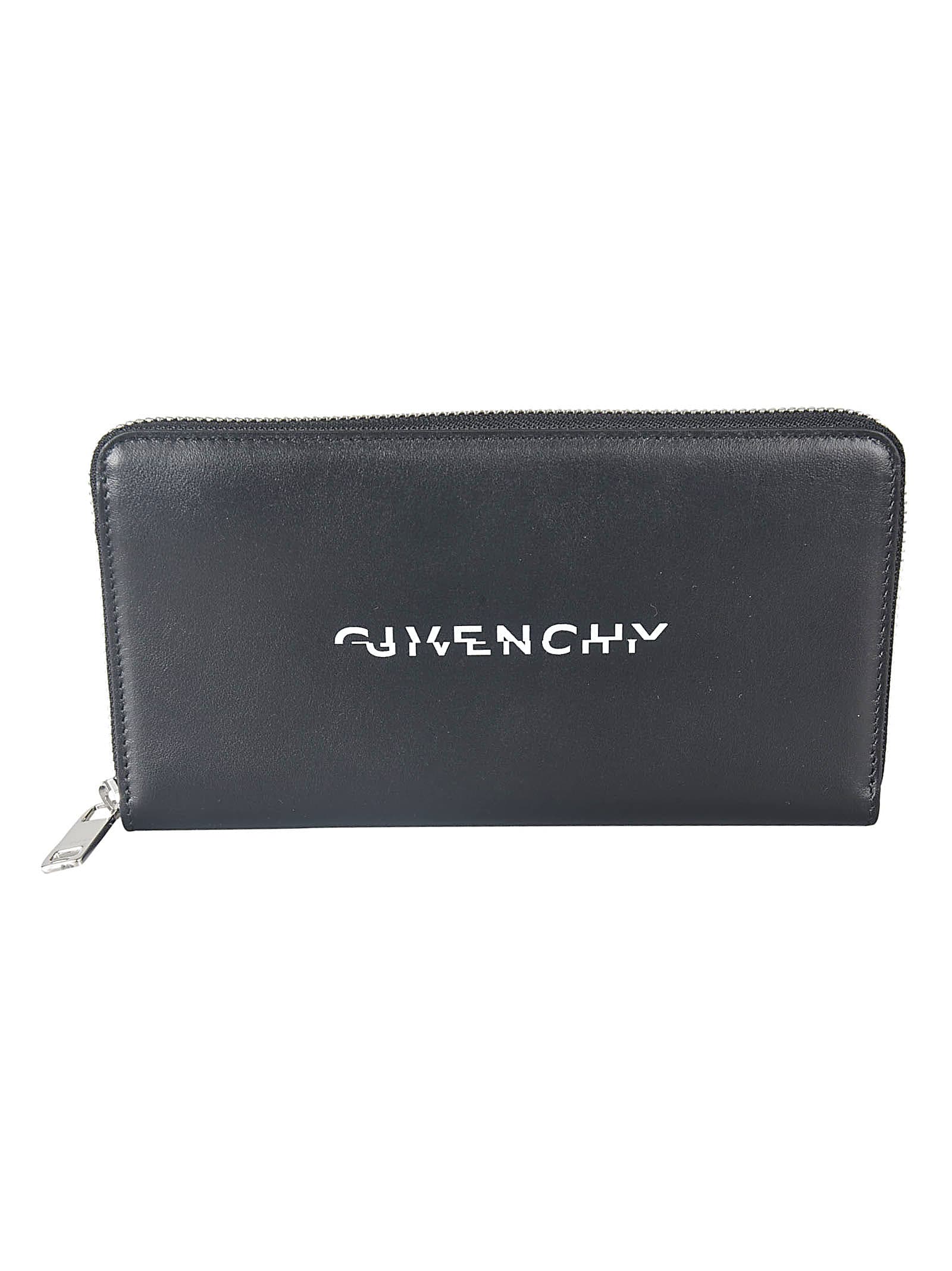 Givenchy Long Zipped Wallet In Black/white