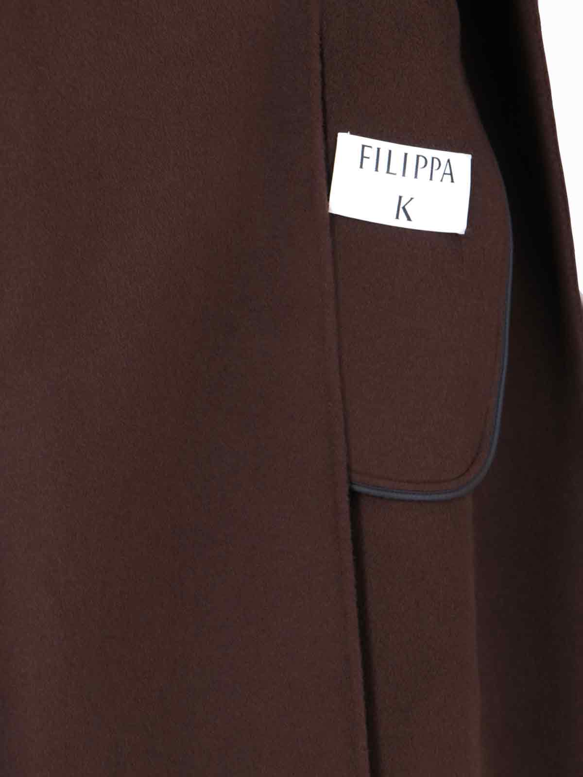 Shop Filippa K Alexa Midi Coat In Brown