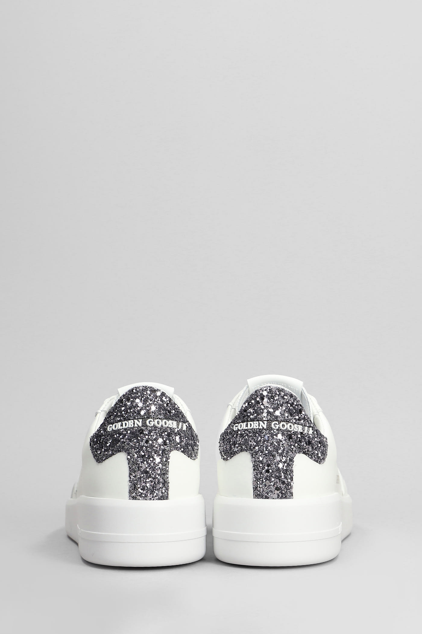 Shop Golden Goose Pure Star Sneakers In White Leather