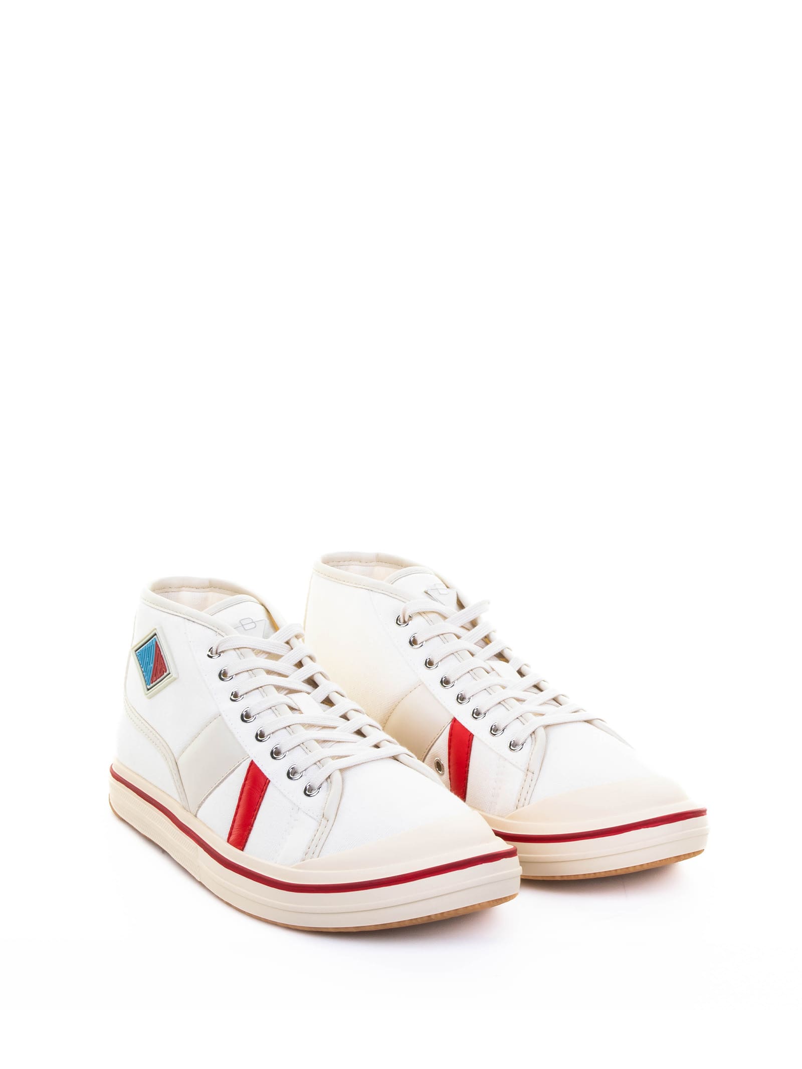Bottega Veneta Men's Eliot Mid-top Sneakers In Neutral