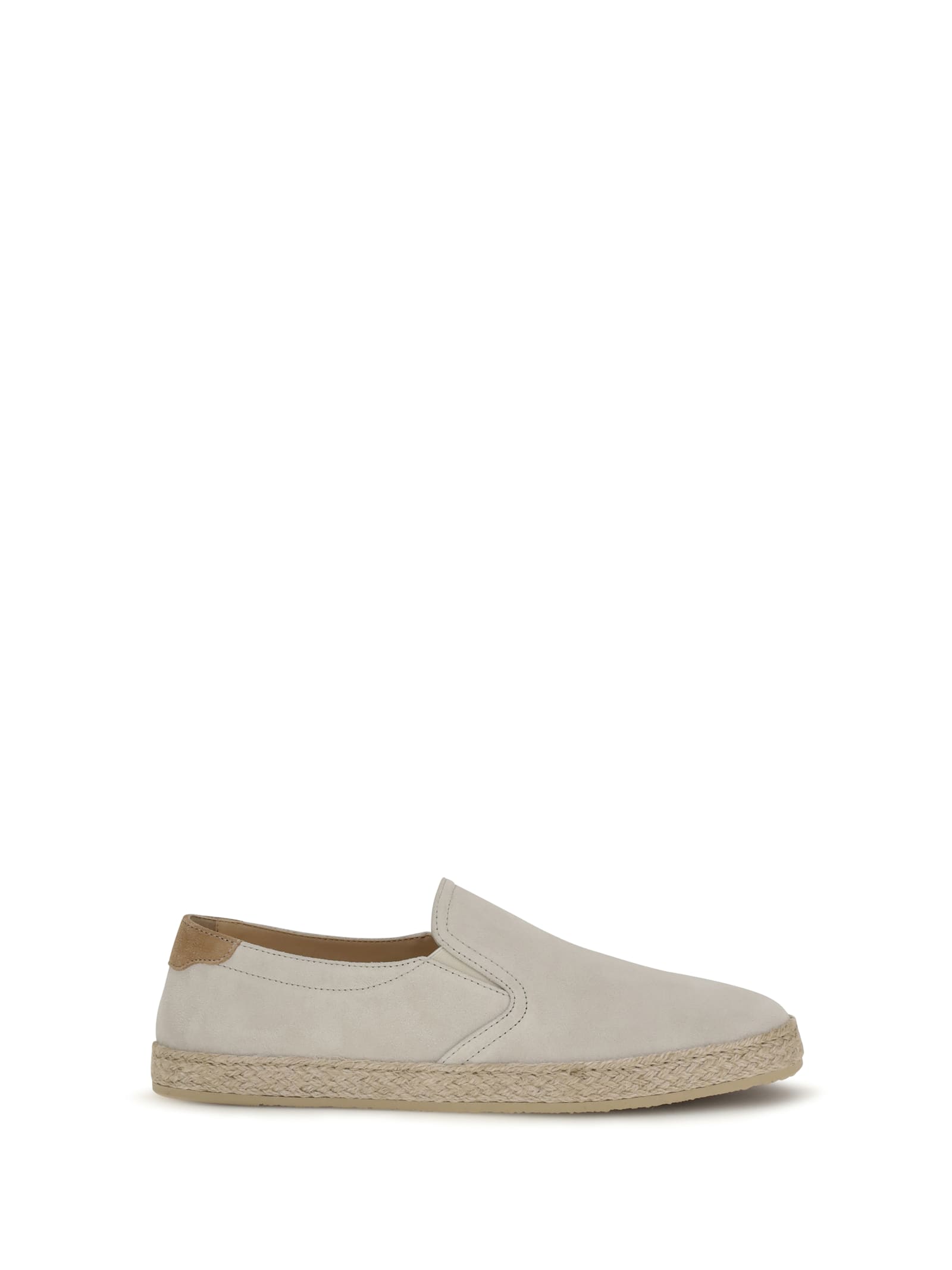 Brunello Cucinelli Espadrille Shoes Slip On Round Toe In Neutral