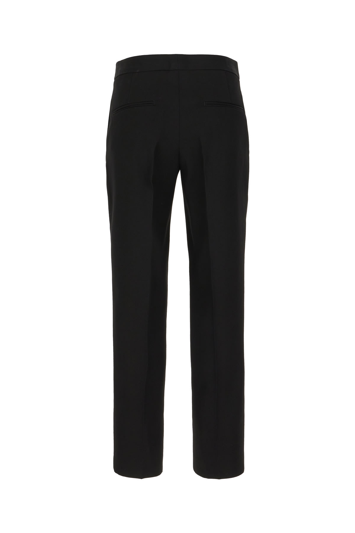 Shop Jil Sander Black Wool Pants In 001