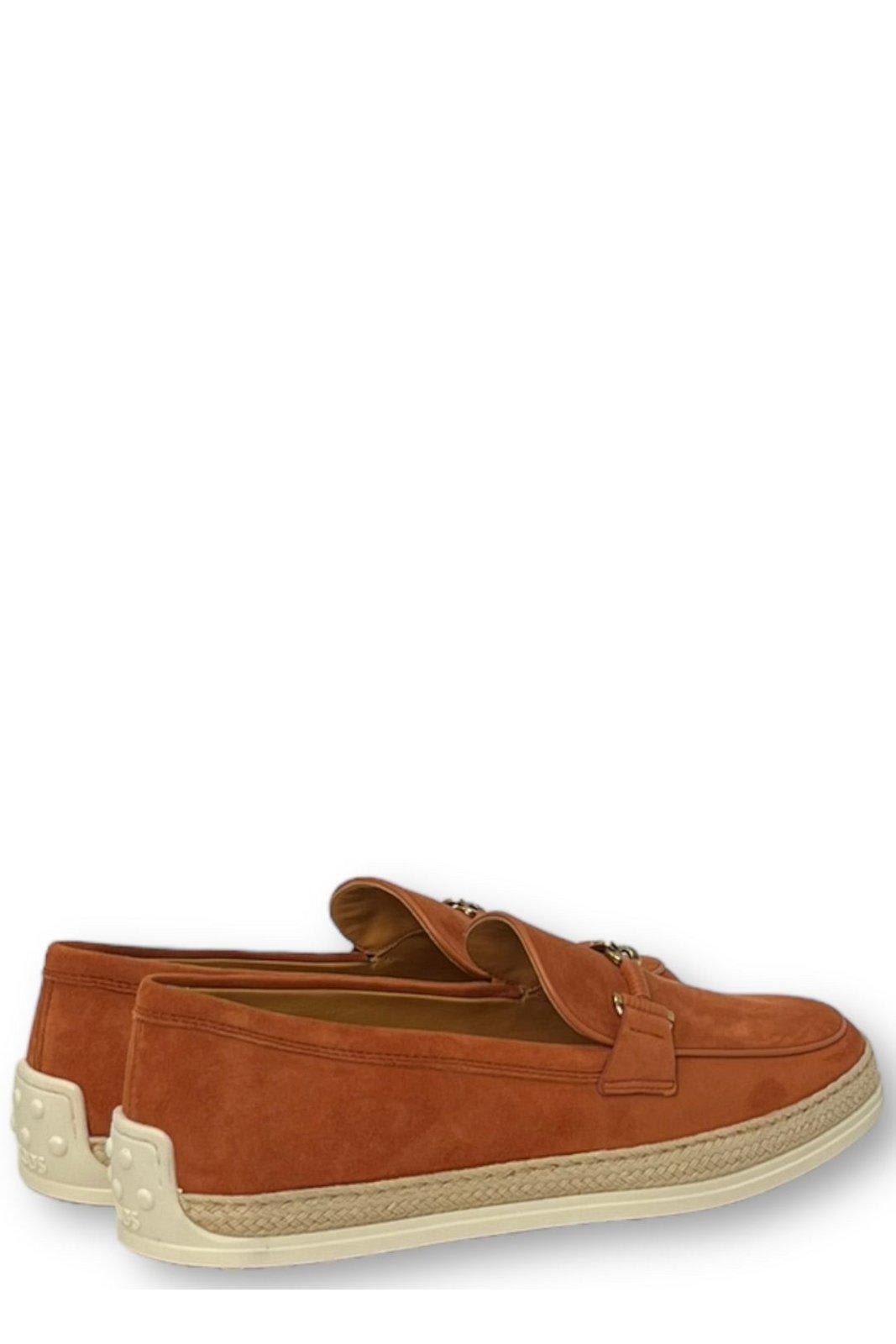 Shop Tod's Gomma Slip-on Loafers Tods In Luggage