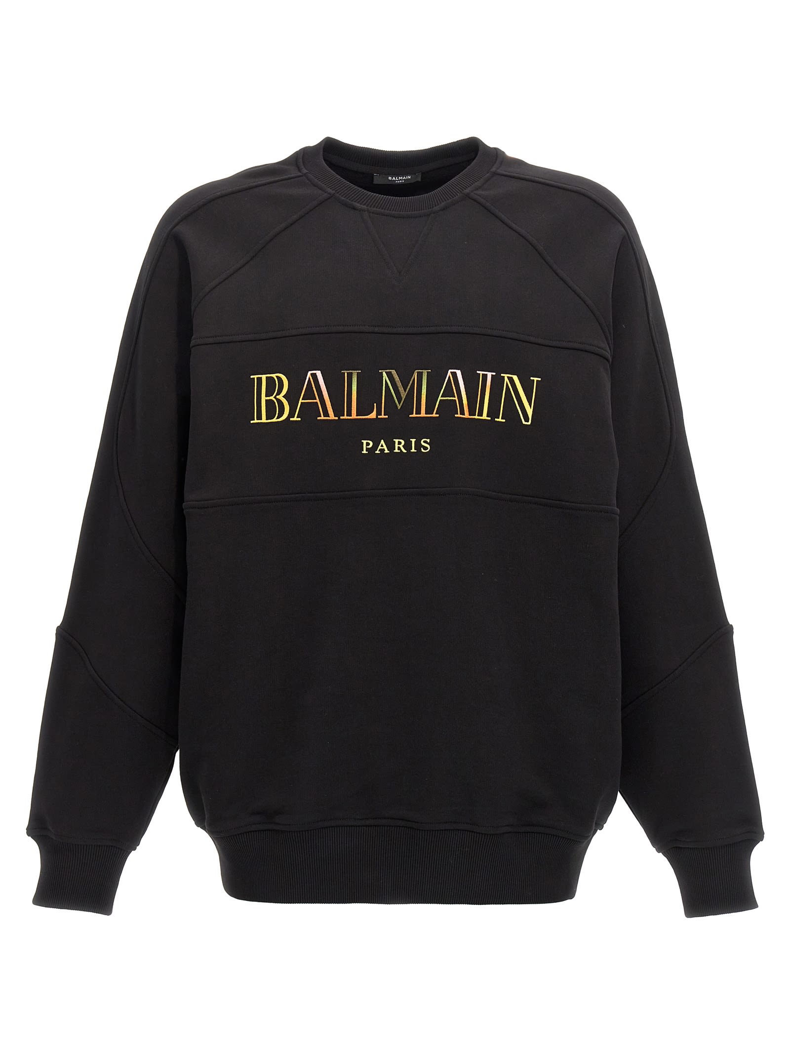 Shop Balmain Vintage Sweatshirt In Black