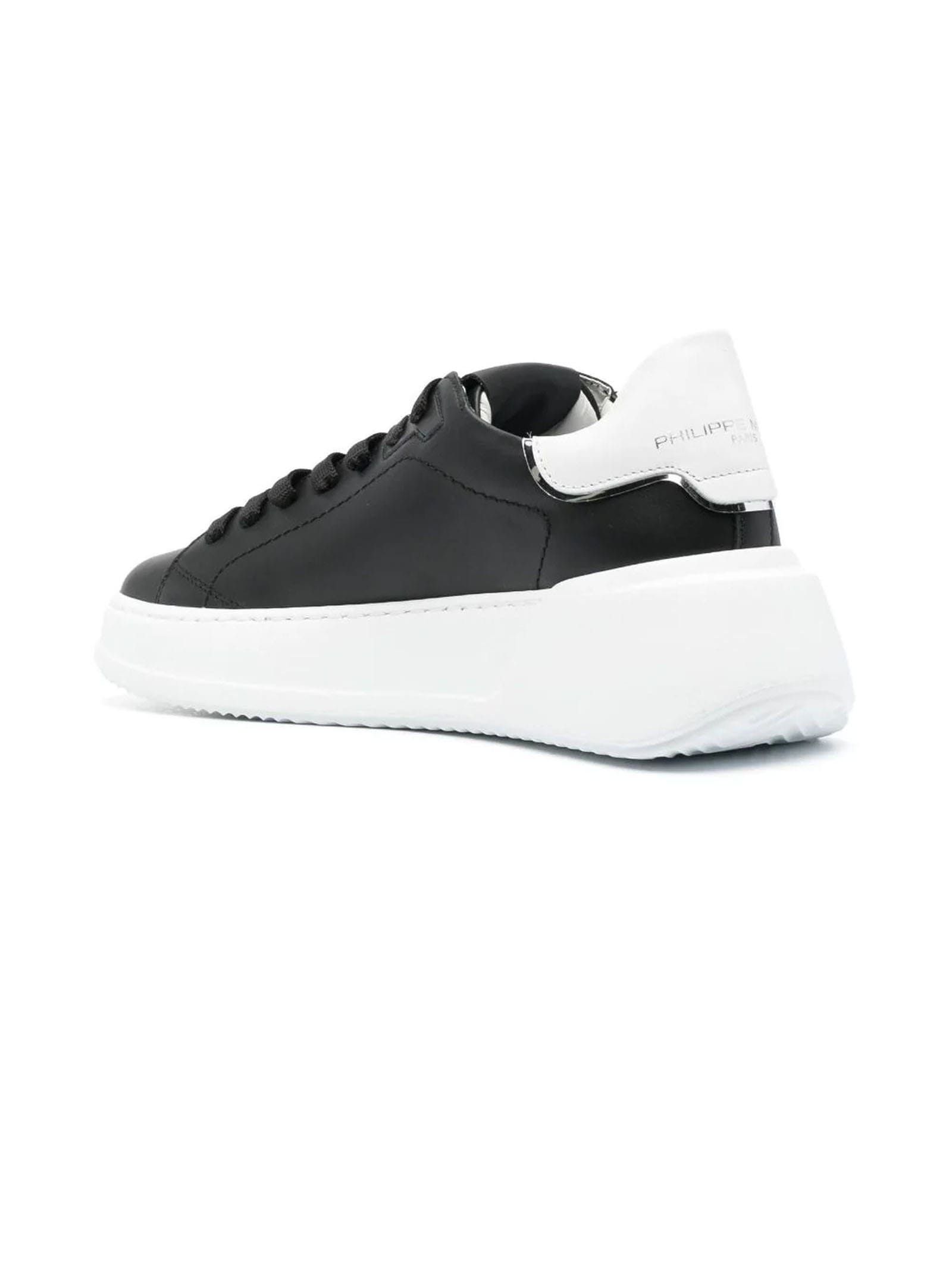 Shop Philippe Model Sneakers Tres Temple Women, Black White