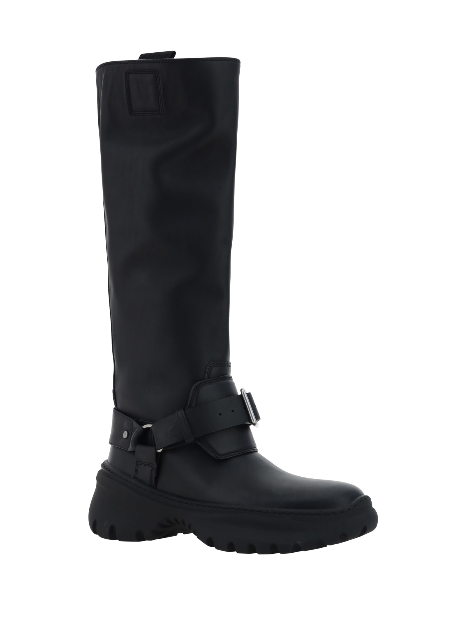 Shop Burberry Stomp Boots In Black