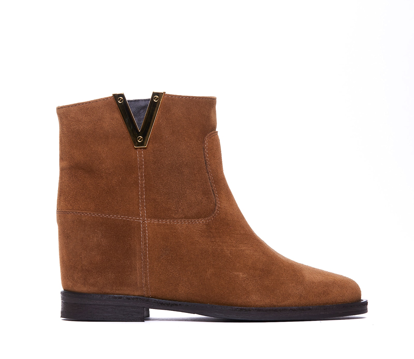 Shop Via Roma 15 Booties In Brown