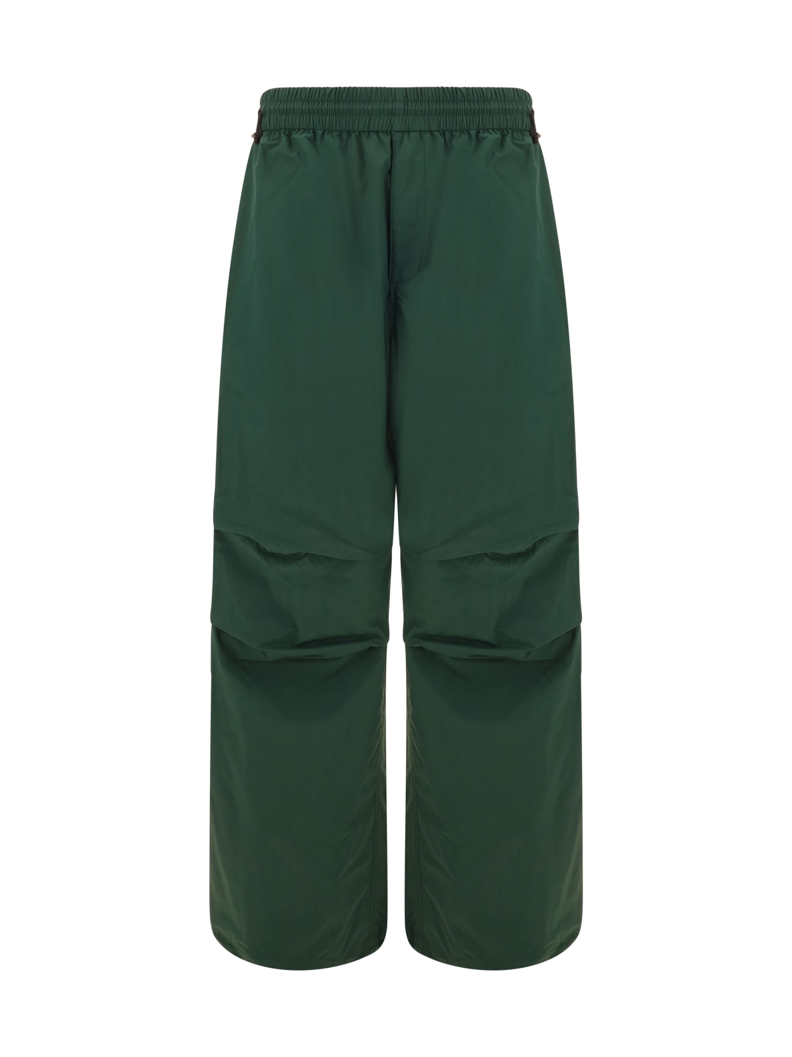 Shop Burberry Pants In Ivy
