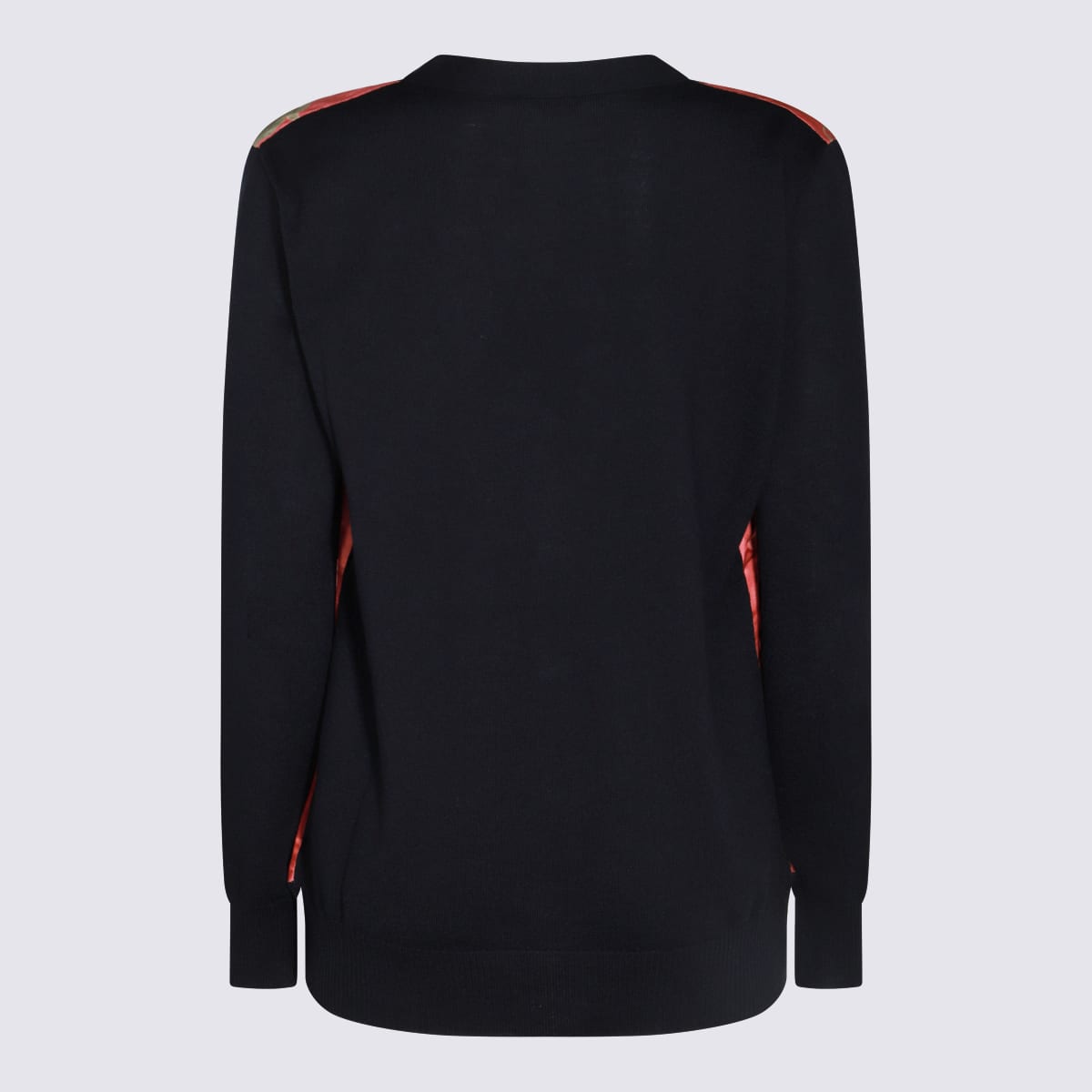 Shop Etro Navy Blue Wool Knitwear