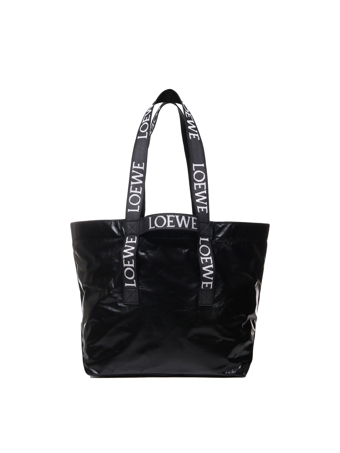 Shop Loewe Shopper Bag The Fold In Black