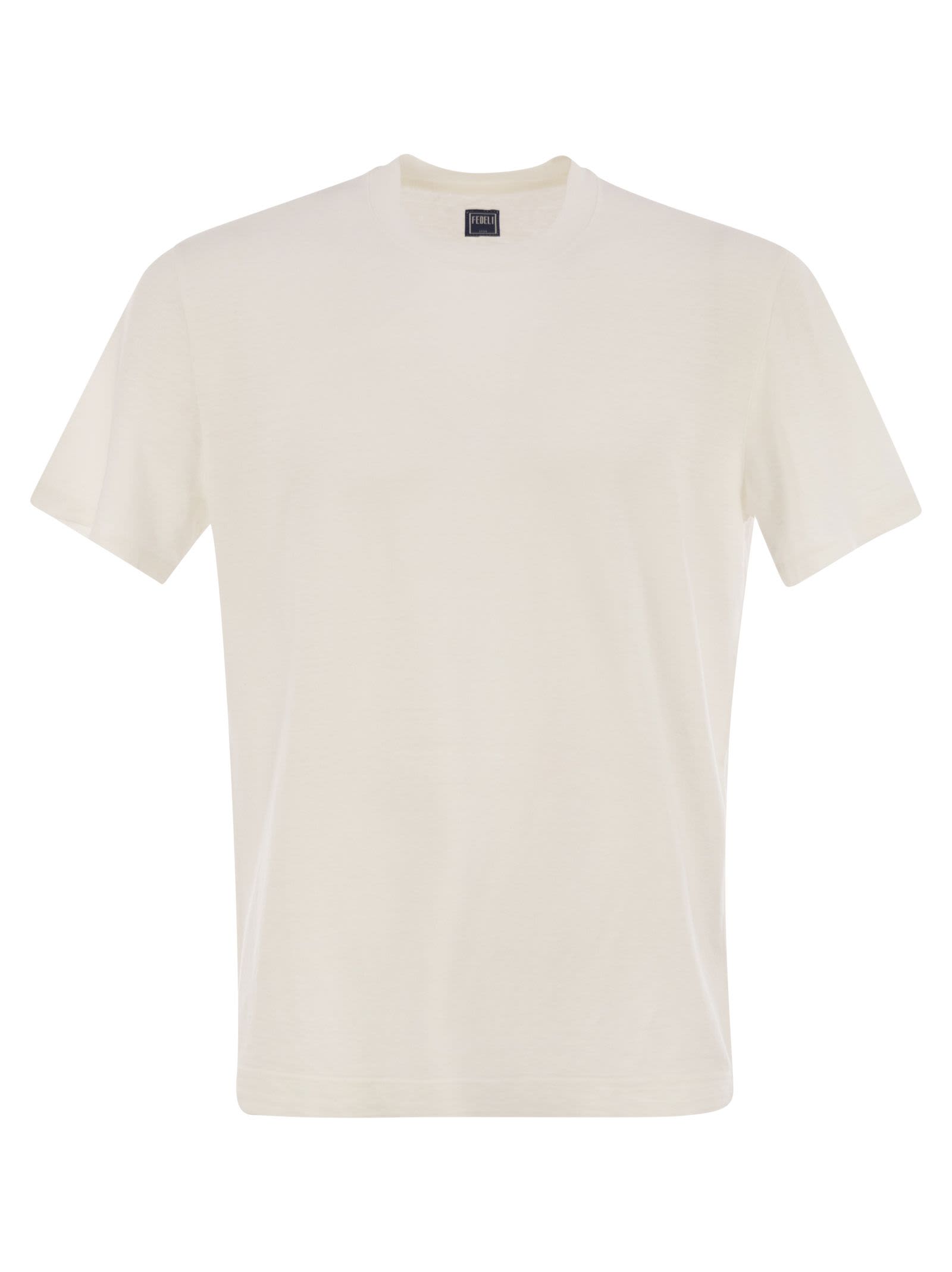 Stretch Linen Short-sleeved T-shirt