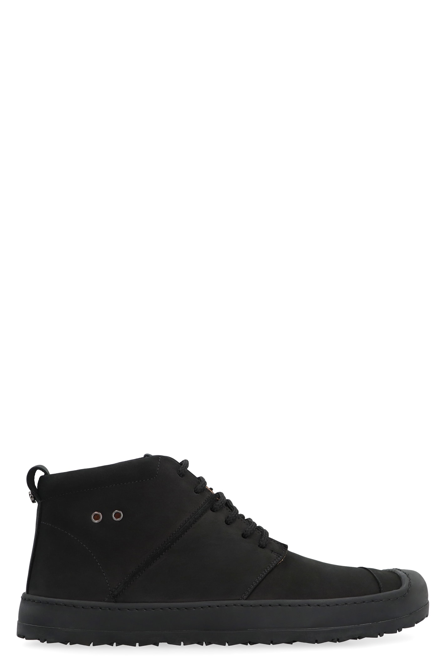 Shop Volta Leather Desert Boots In Black