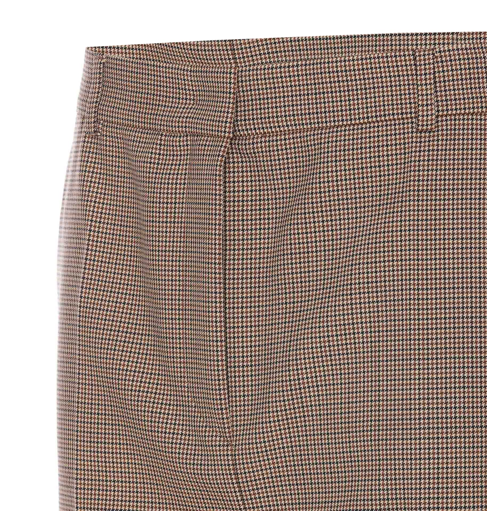 Shop Sportmax Checked Mini Skirt In Beige