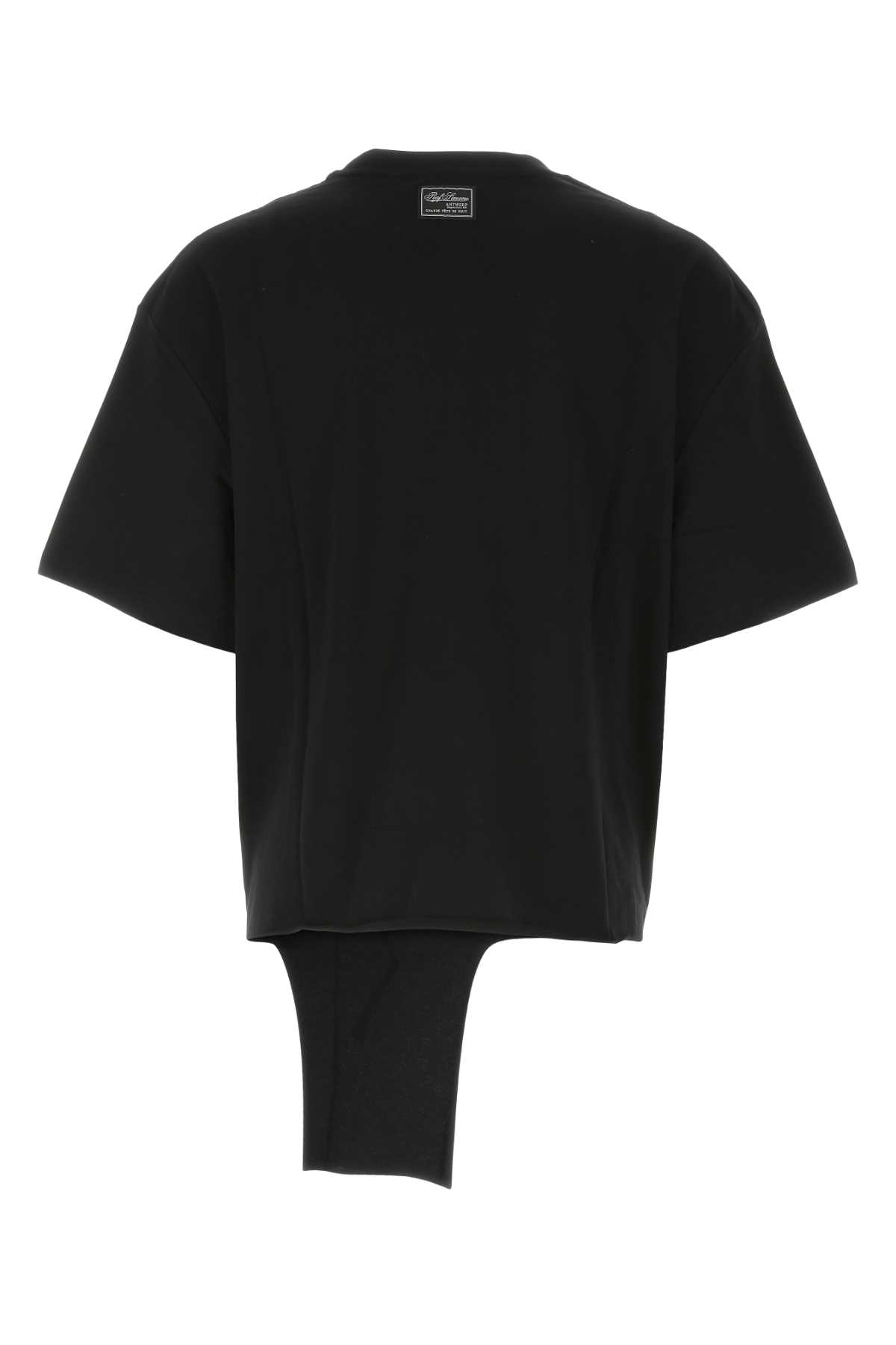 Raf Simons Black Cotton Oversize T-shirt In 0099