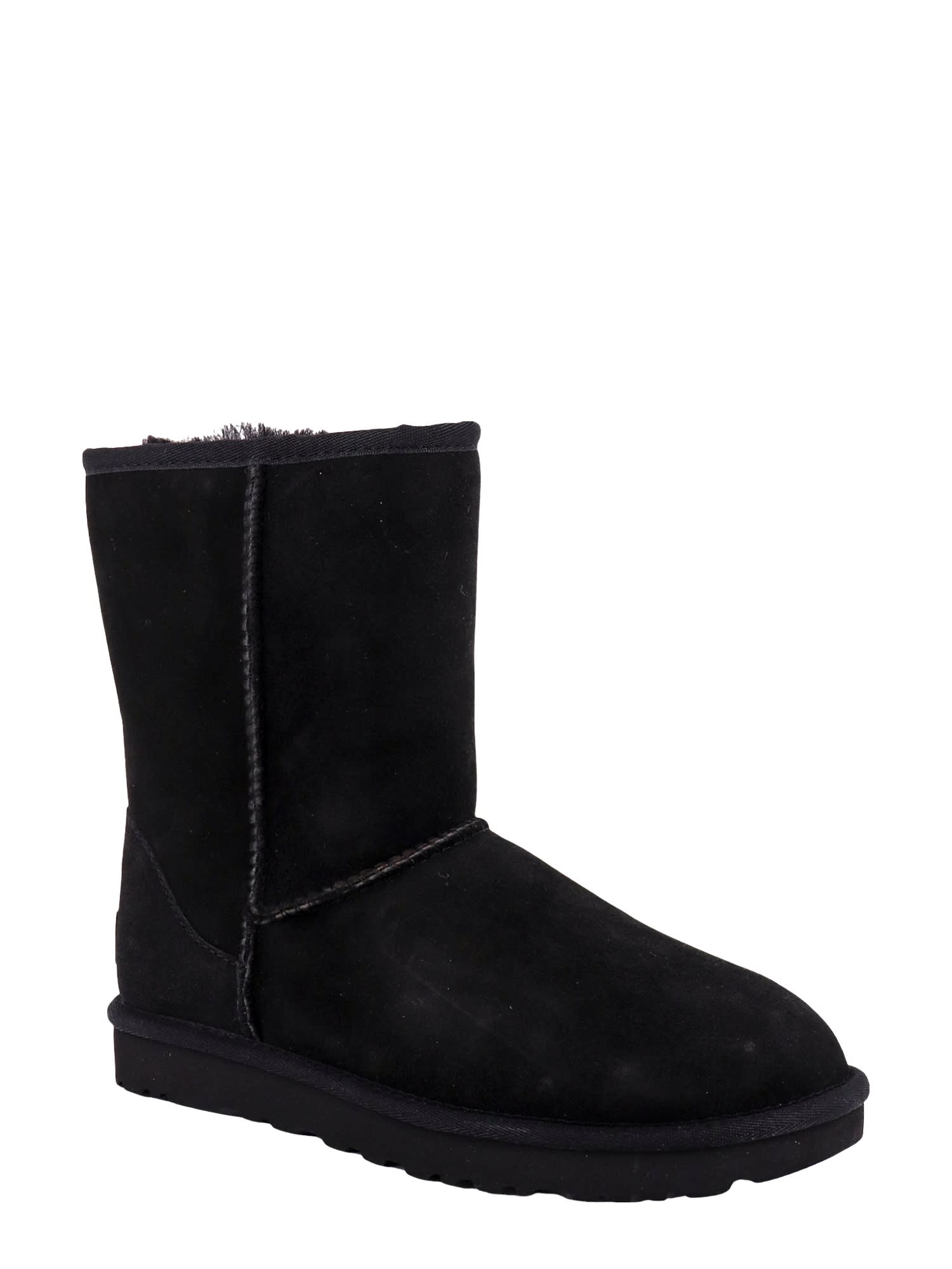 Shop Ugg Classic Short Ankle Boots In Black