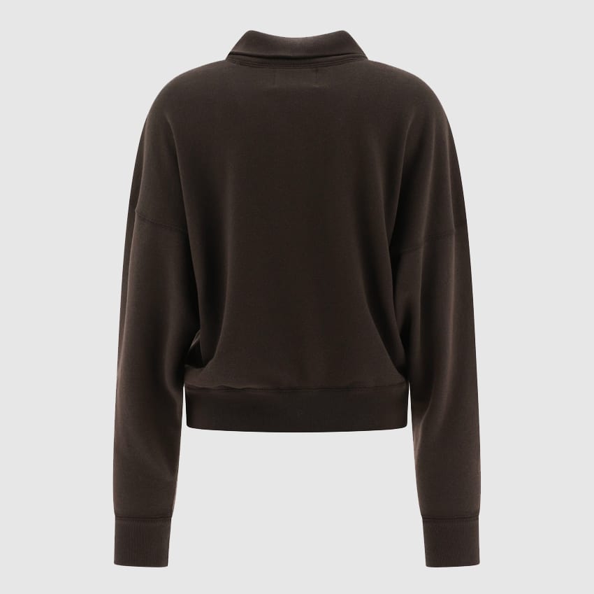 Isabel Marant Étoile Black Cotton Sweatshirt In Brown