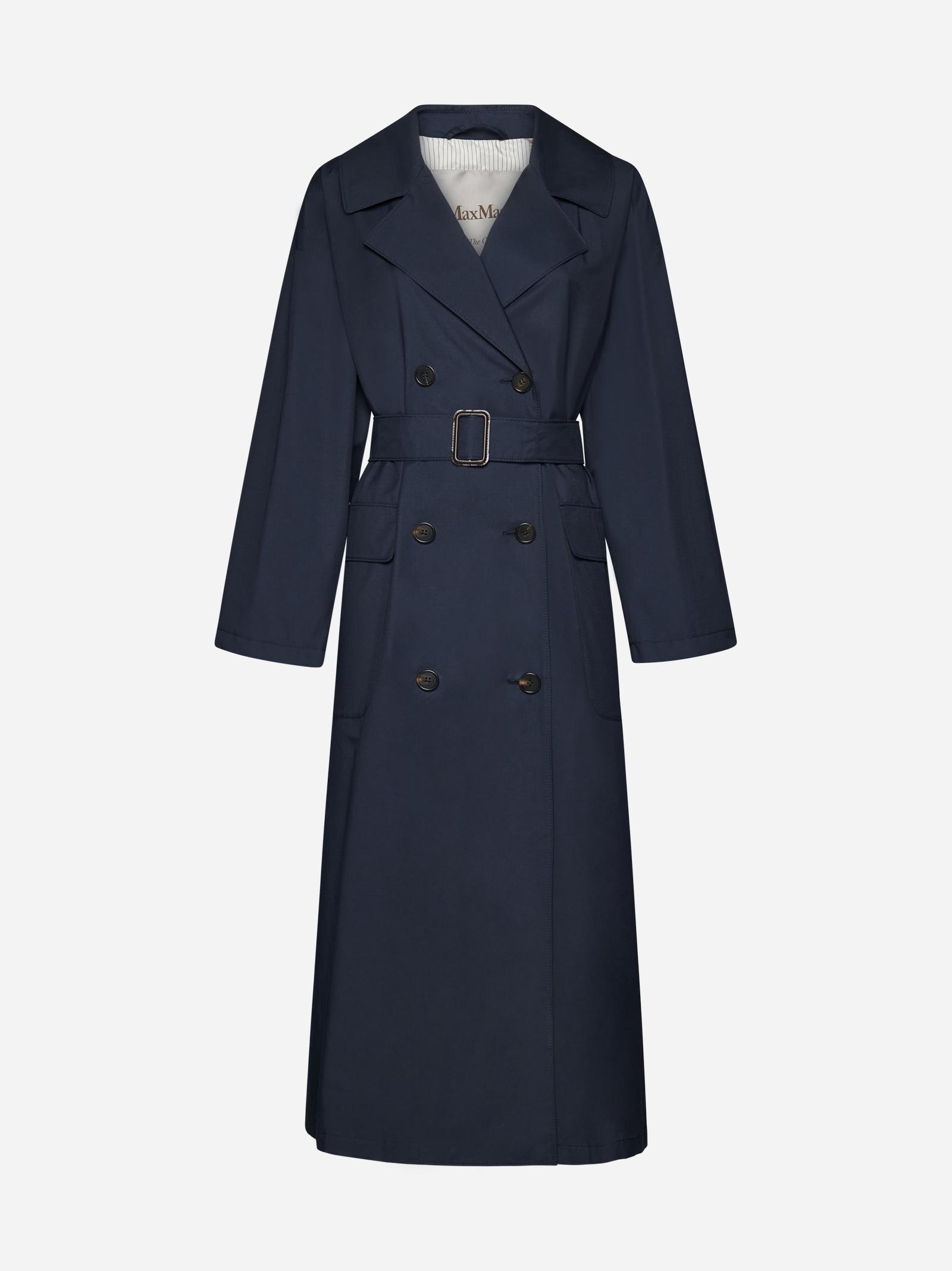 Max Mara The Cube Belted Cotton-blend Trench Coat