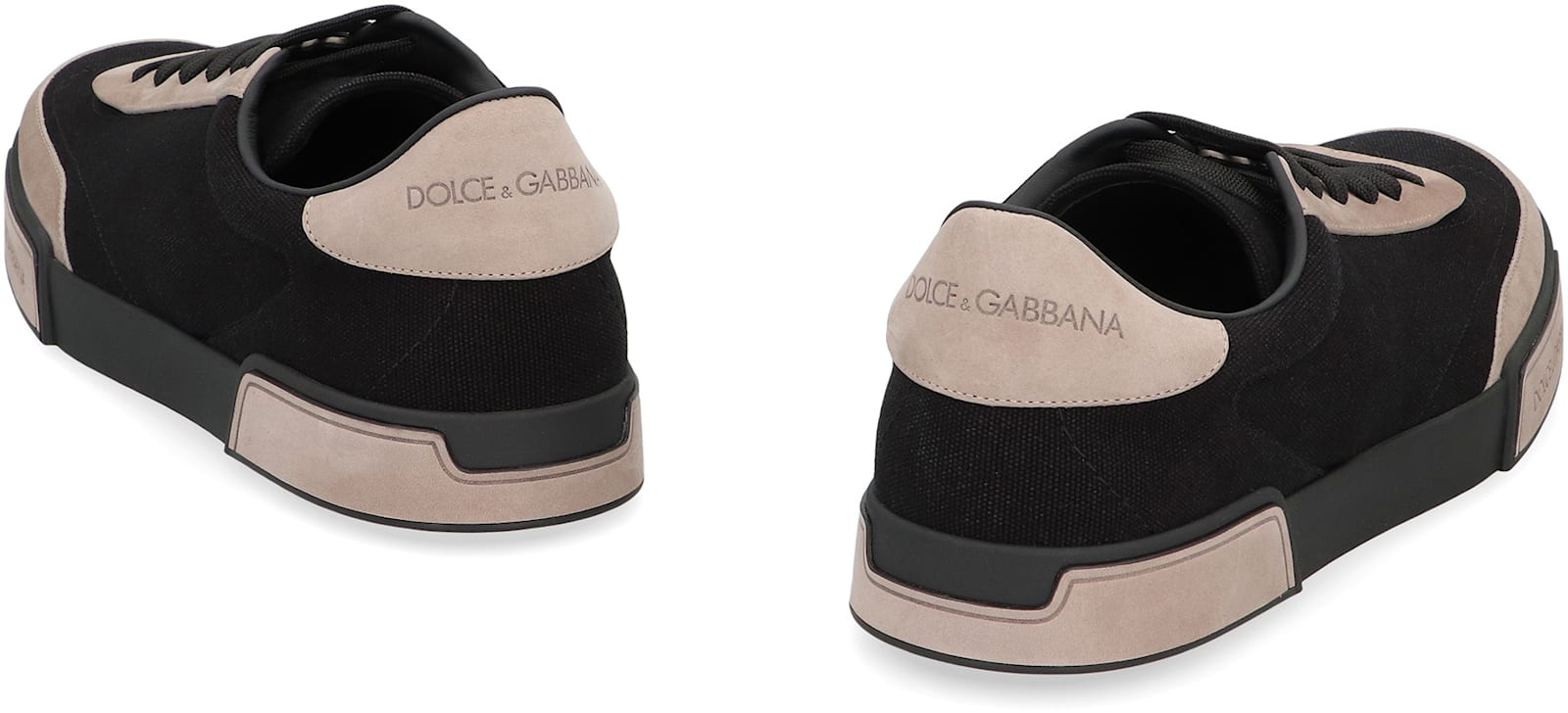 Dolce & Gabbana Low-top Sneakers Portofino Yacht Style In Black