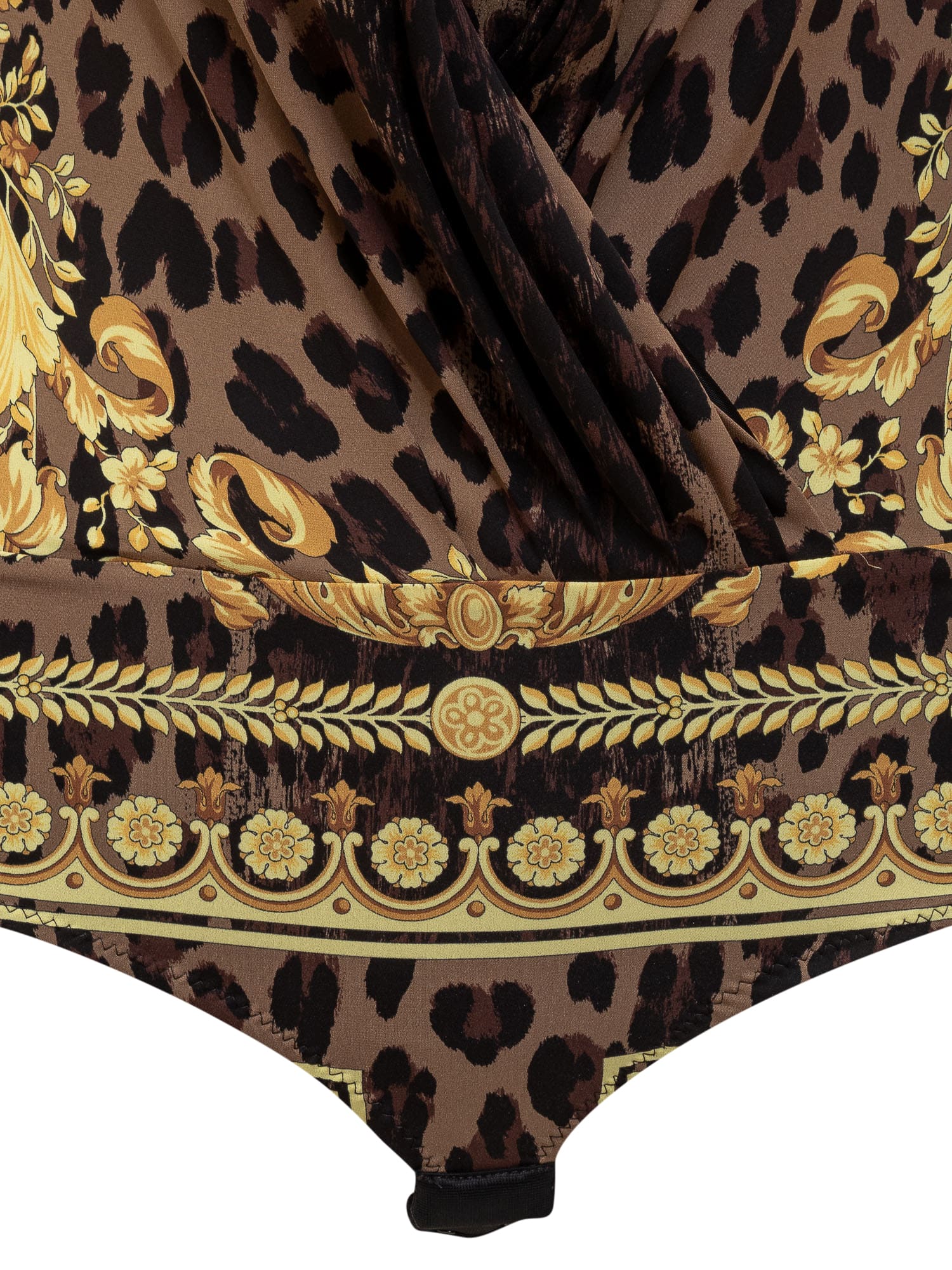 Shop Versace Body Wild Barocco In Chestnut-gold