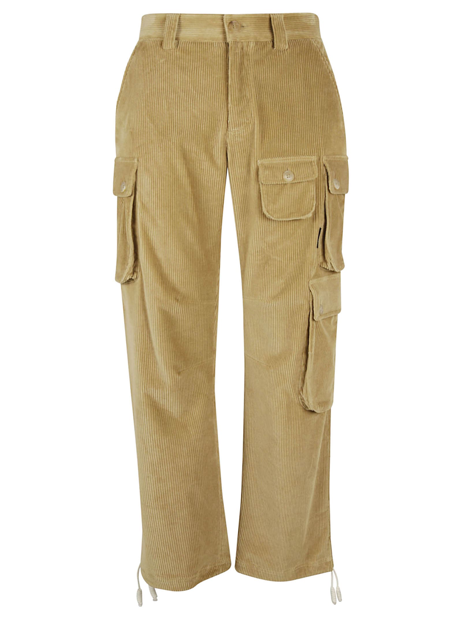 Palm Angels Corduroy Cargo Pockets Trousers