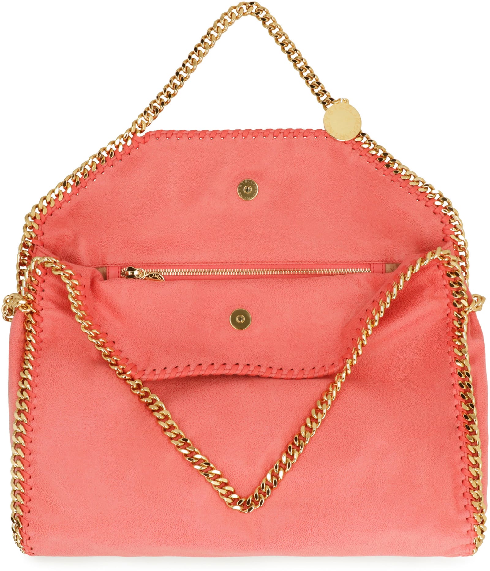 Shop Stella Mccartney Falabella Tote Bag In Bright Pink