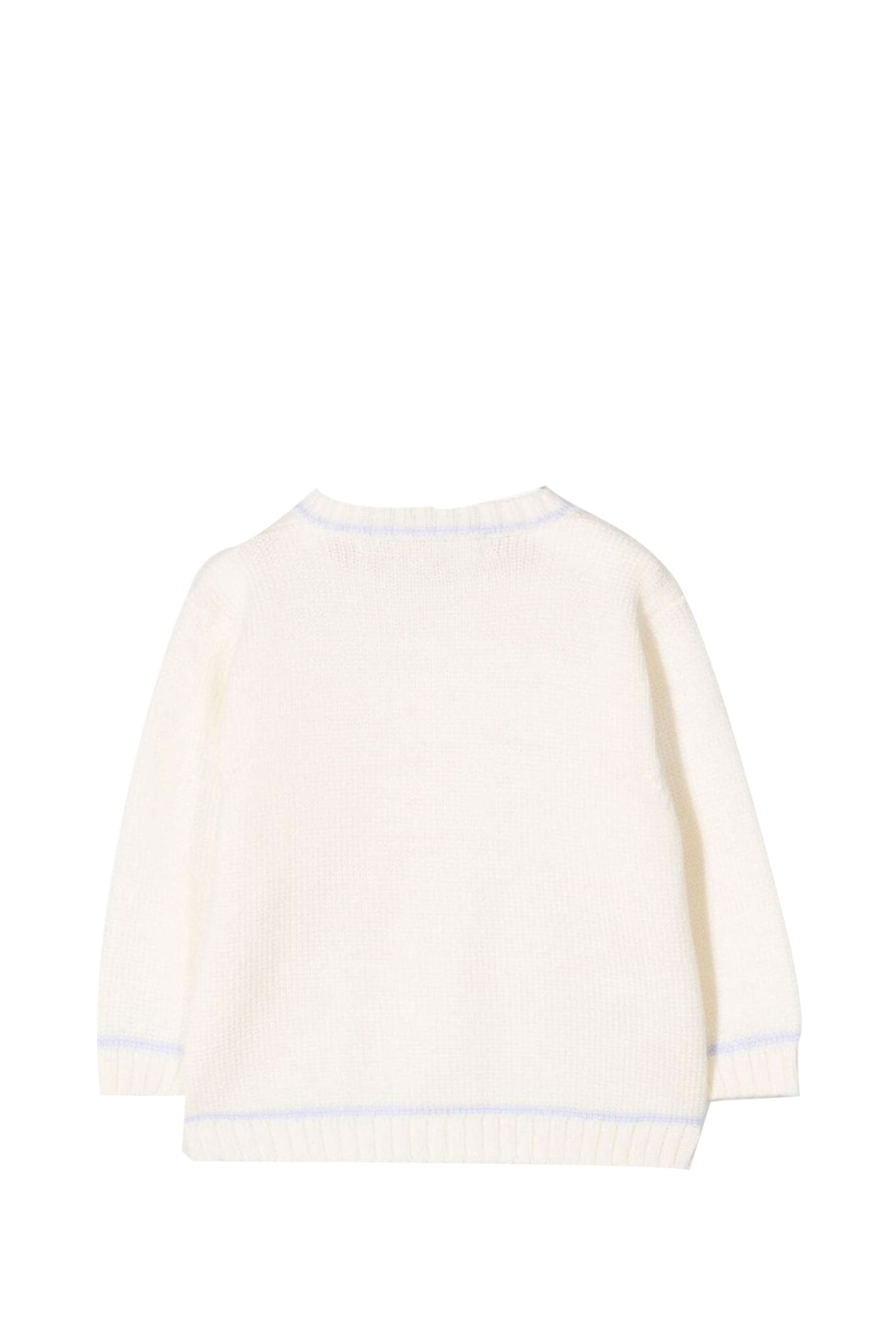 Shop La Stupenderia Cashmere Sweater In White