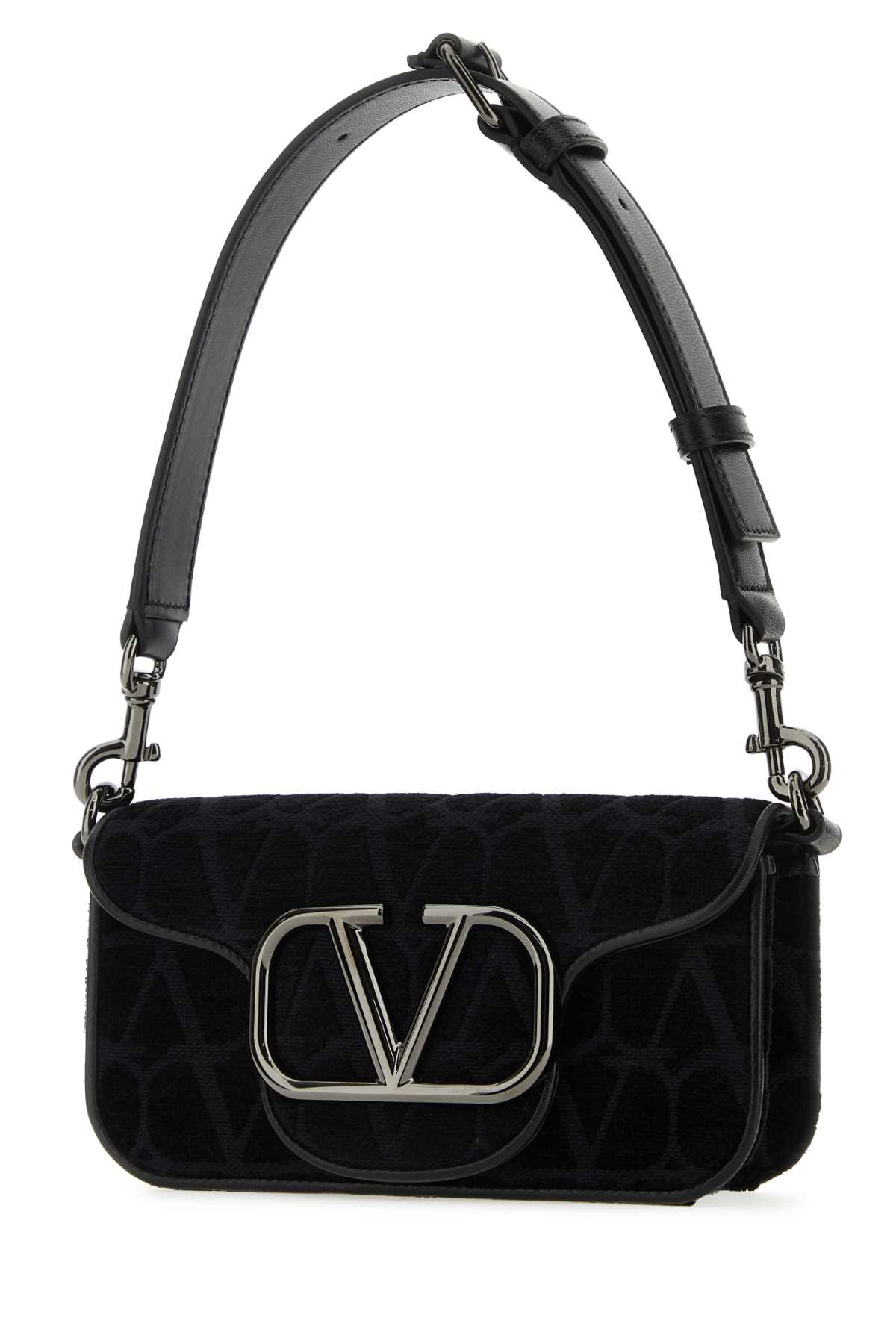 Shop Valentino Toile Iconographe Mini Locã² Shoulder Bag In Nero