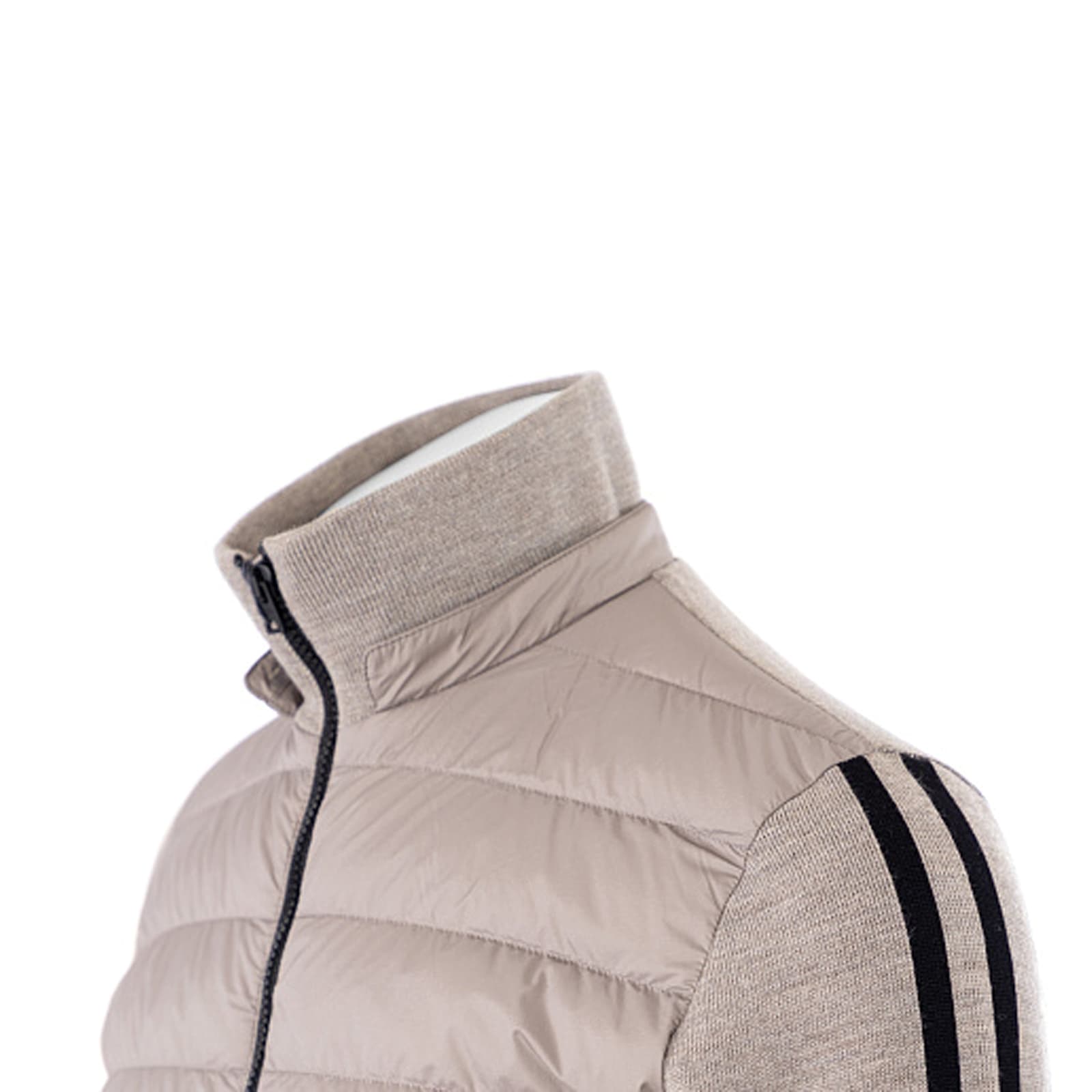 Herno Wool Bomber Jacket Men In Brown