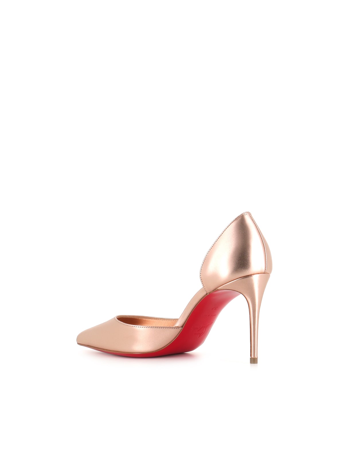 Shop Christian Louboutin Décolletè Iriza 85 In Oro Rosa