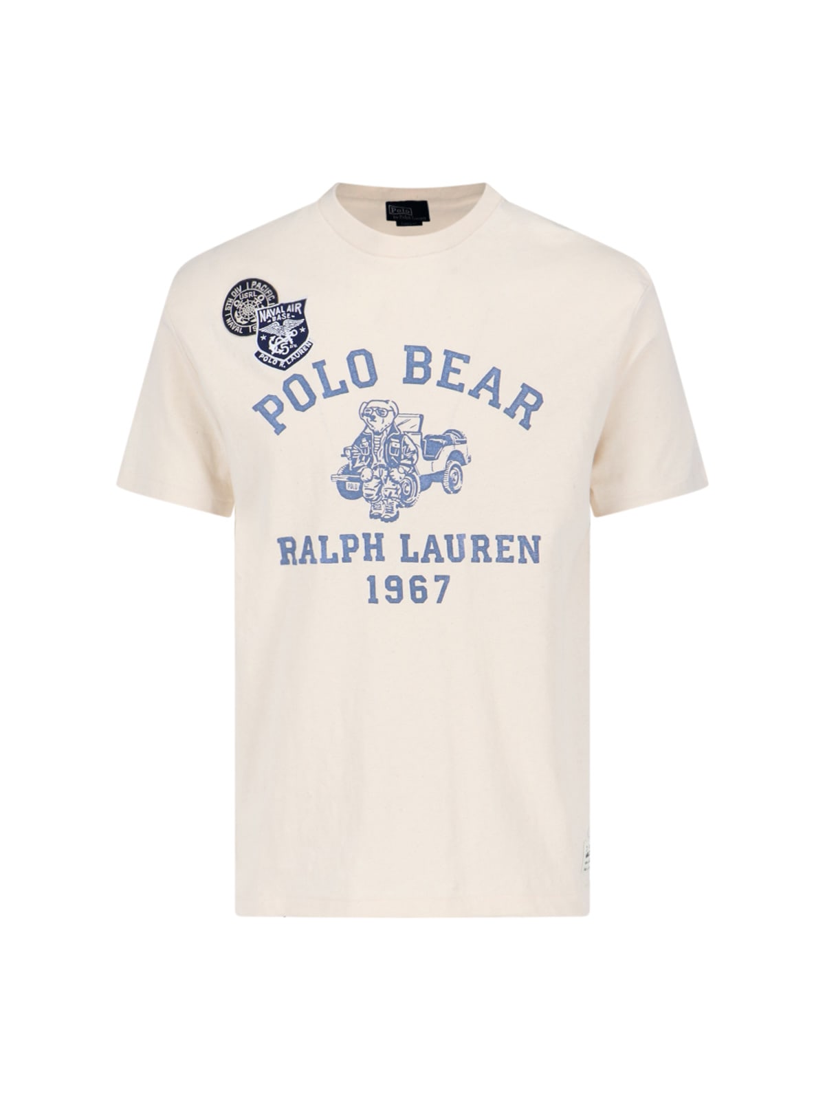Shop Polo Ralph Lauren Polo Bear T-shirt In Crema