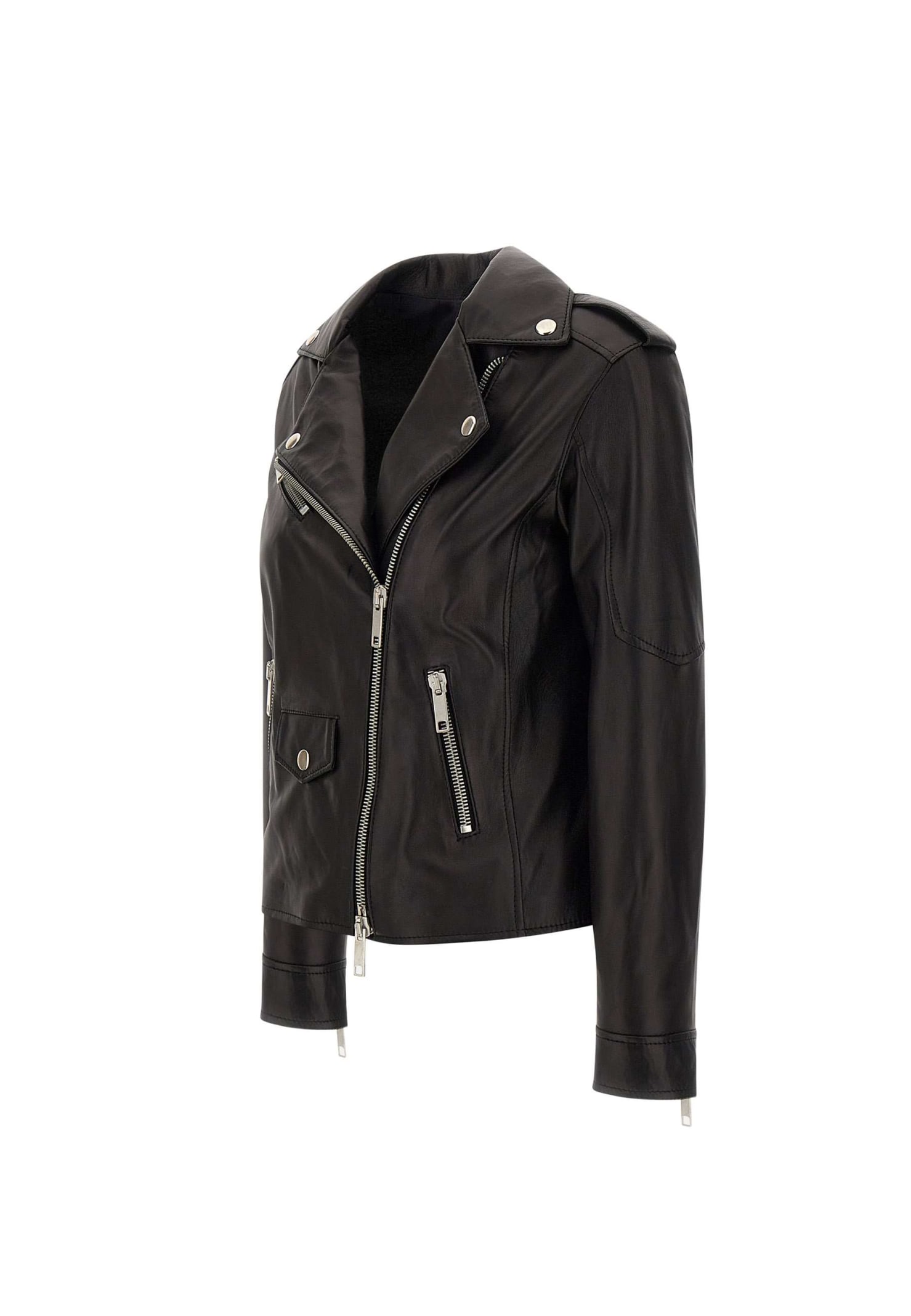 Shop Mono Joan Leather Jacket In Black