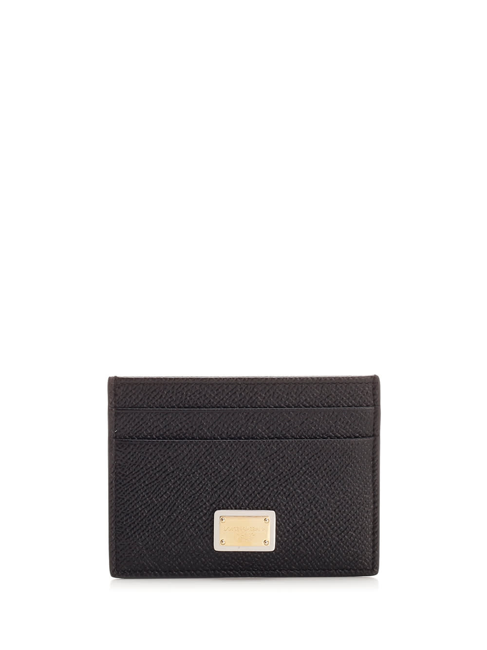 Shop Dolce & Gabbana Card Holder With Tag In Nero