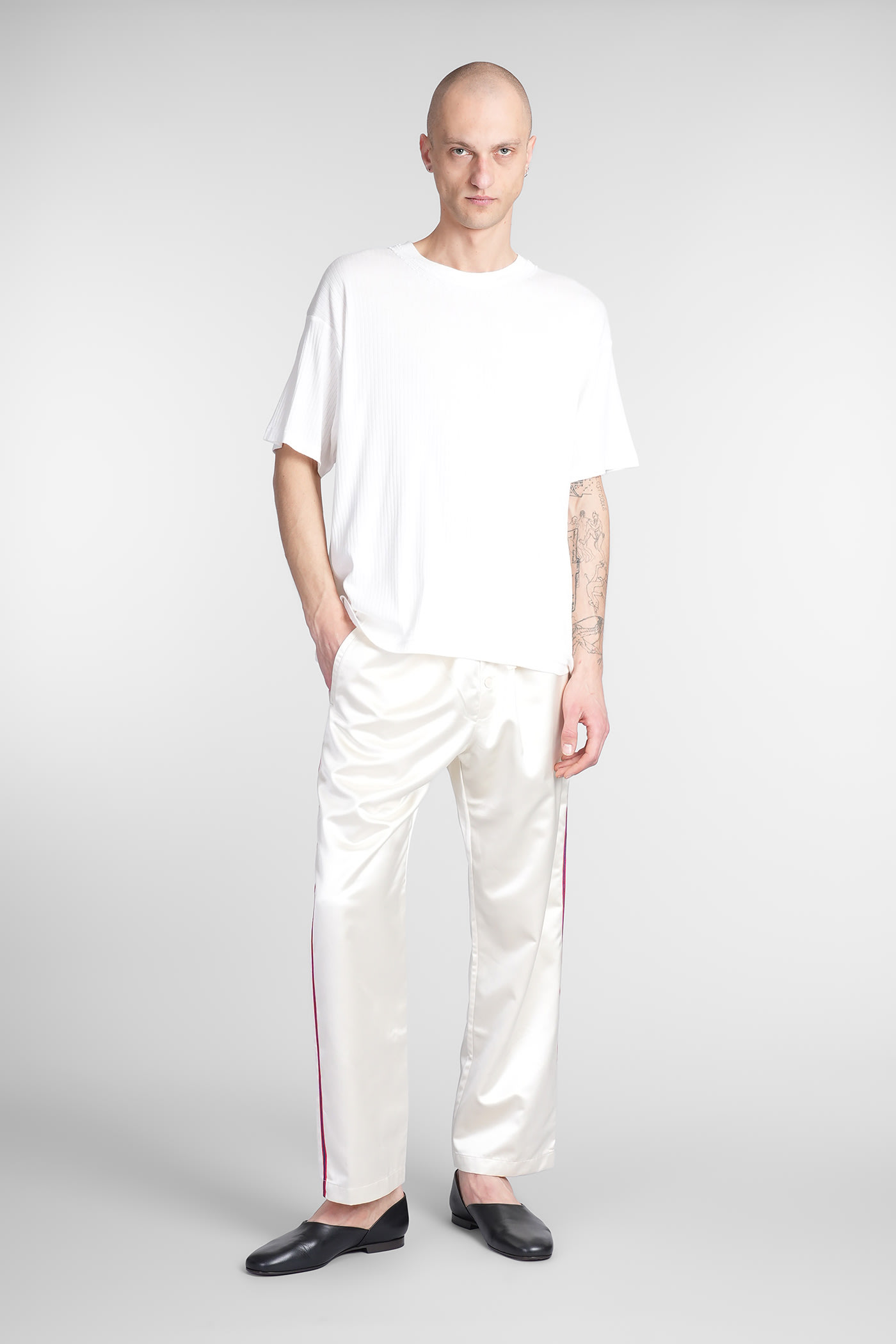 Bode Beaded Salt Marsh T-shirt In White
