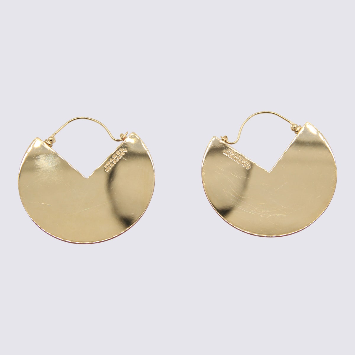 Shop Isabel Marant Black Brass 90° Earrings