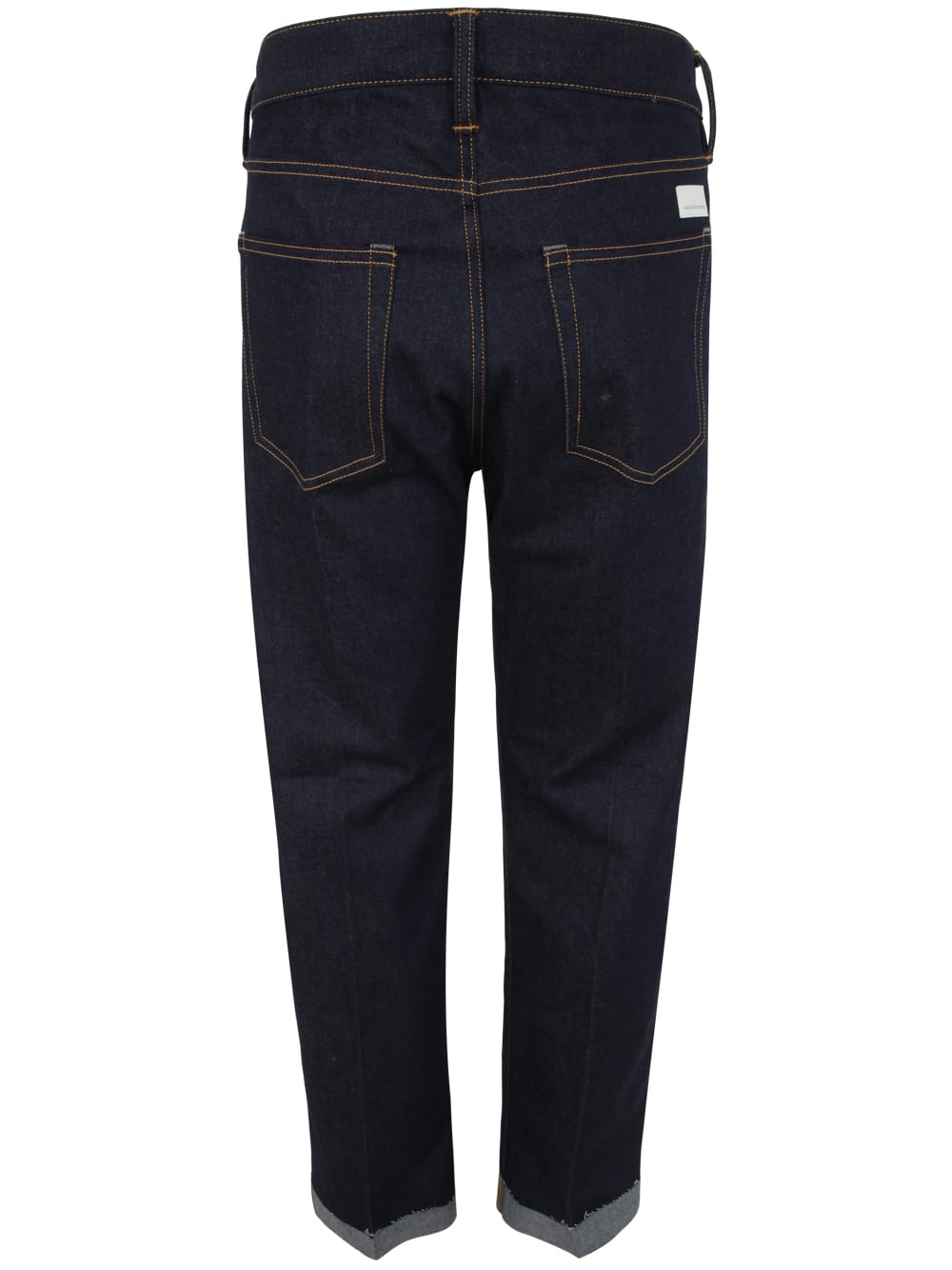 Shop Nine In The Morning Classic Jeans With Lapel In Raw Blue