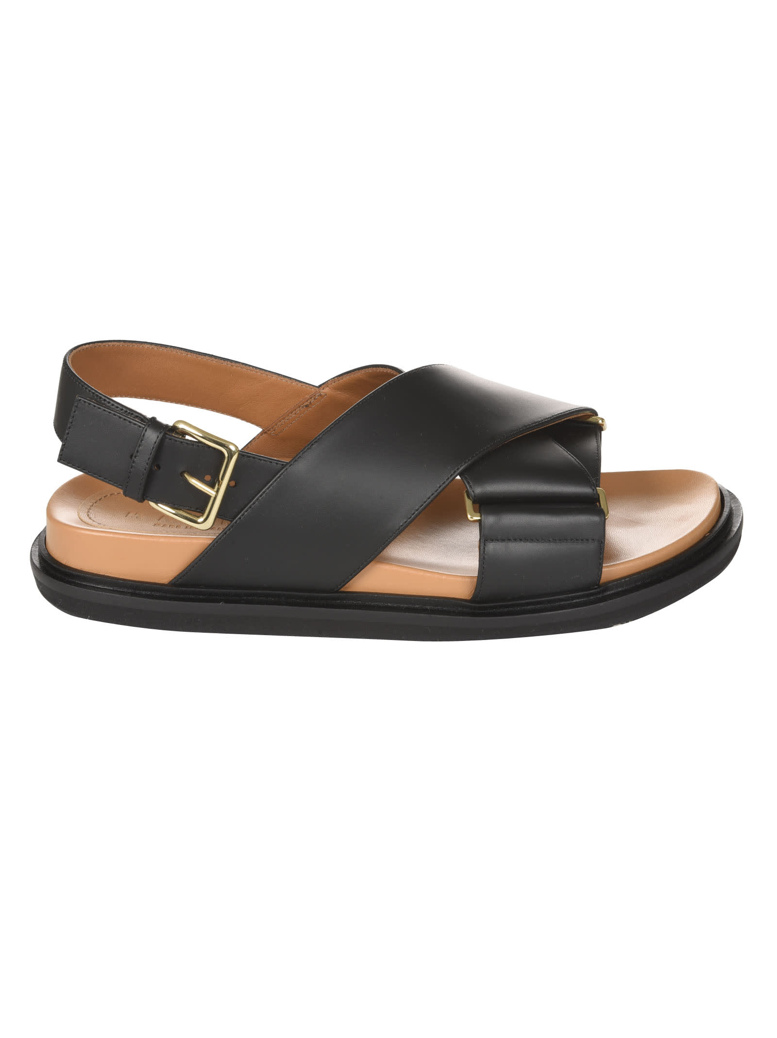Buy Marni Back Buckle Strap Sandals online, shop Marni shoes with free shipping