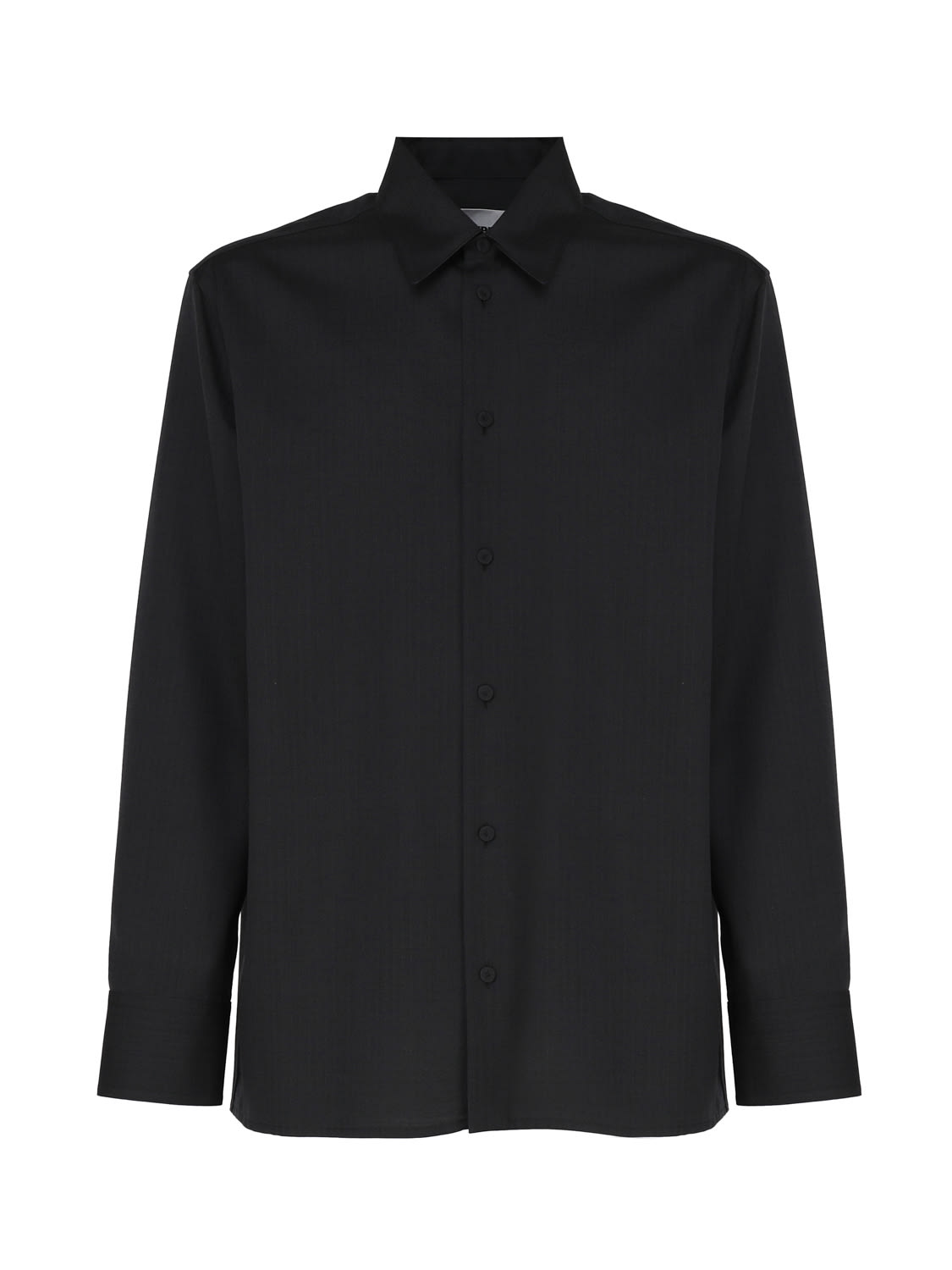 Shop Jil Sander Wool Shirt In Carbon