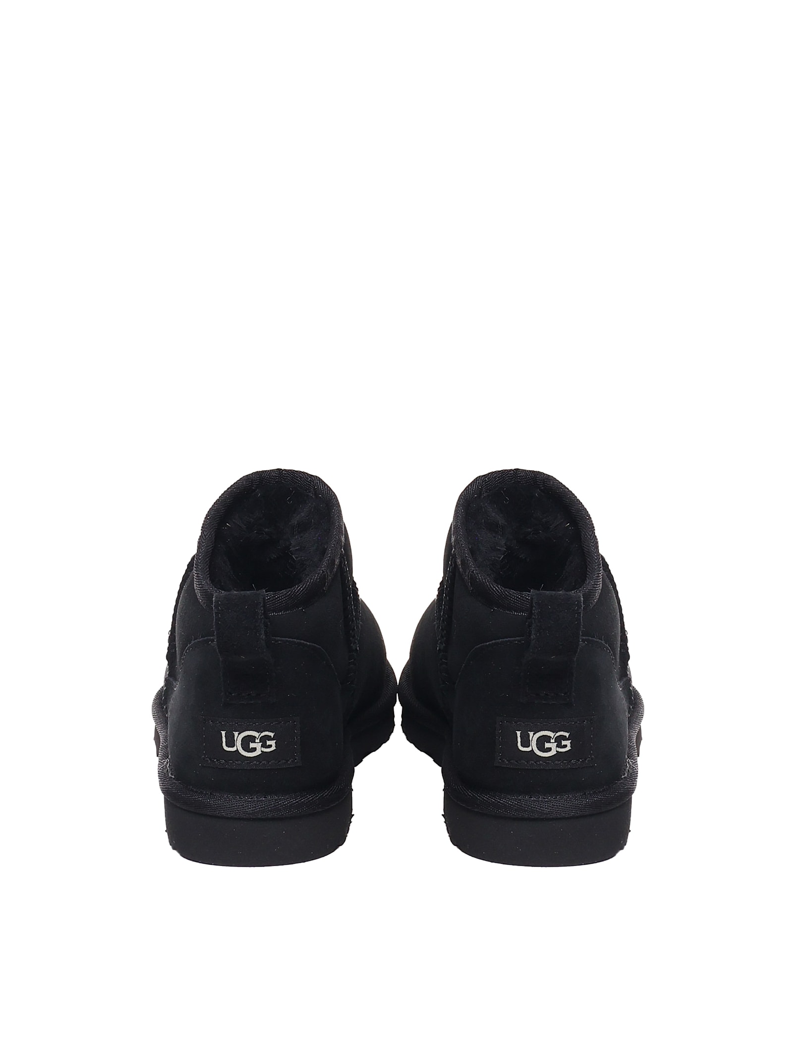Ugg Classic Ultra Mini Ankle Boots In Black