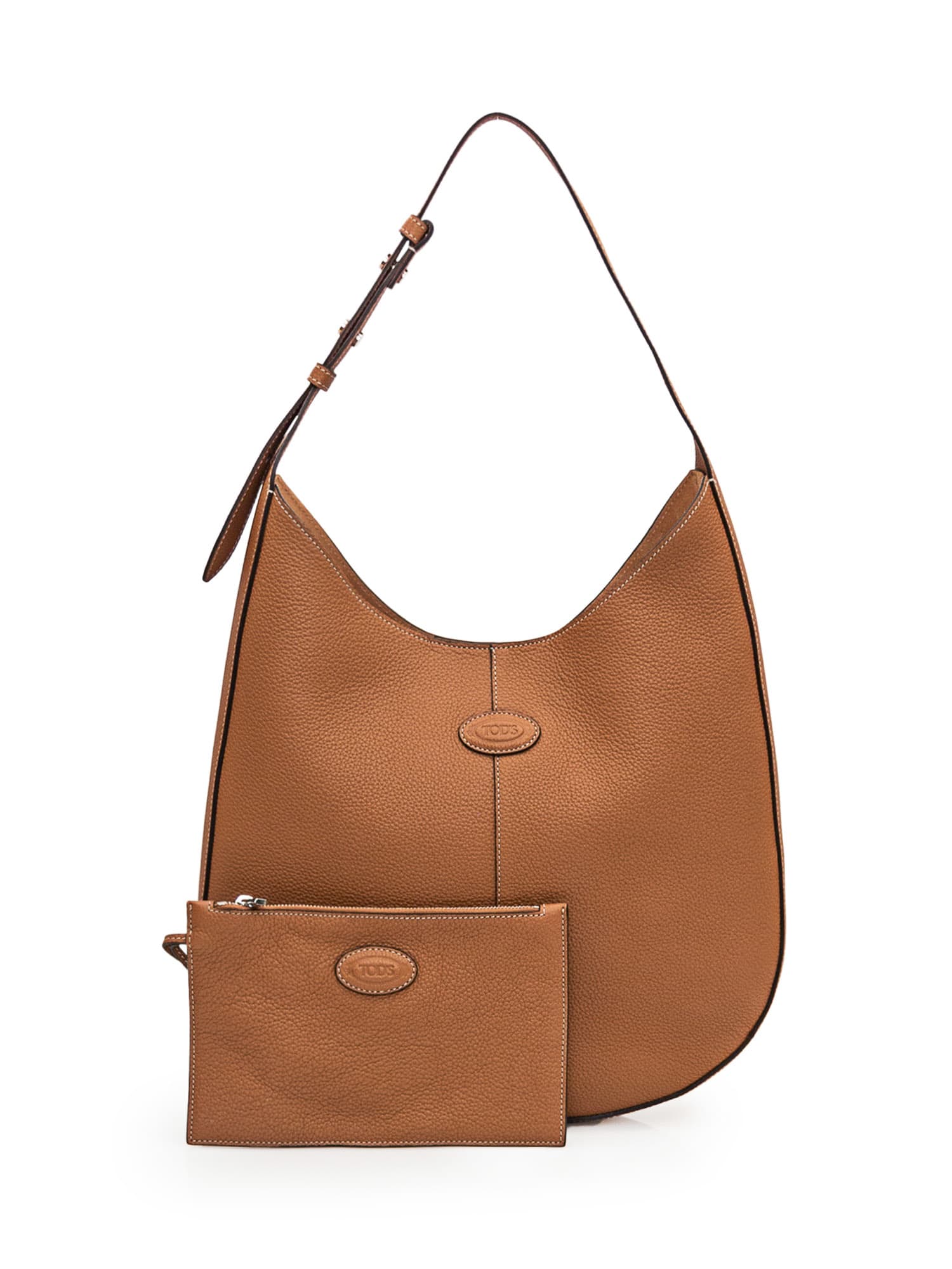 Shop Tod's Di Bag Hobo Bag In Kenia Scuro