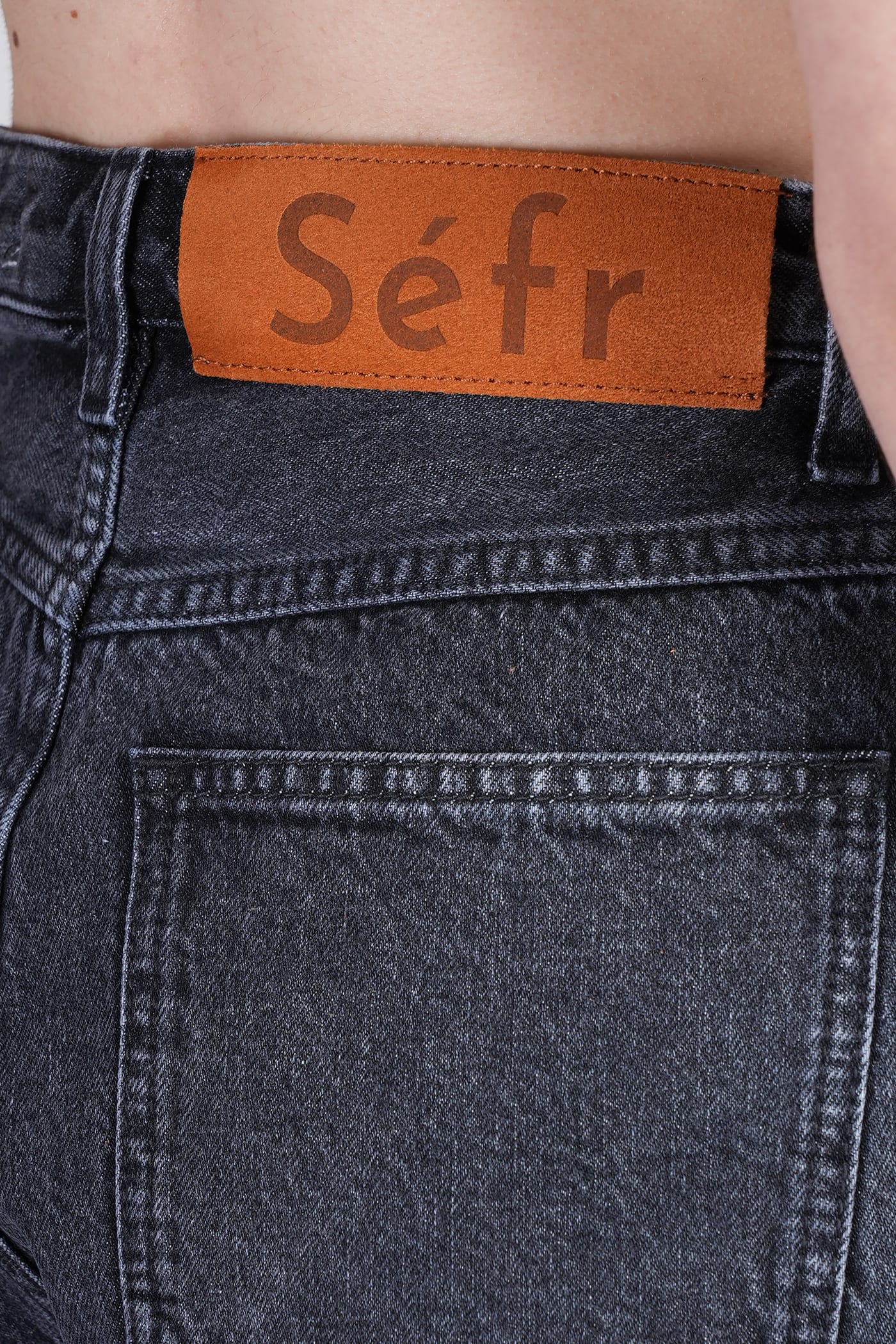 Séfr Thea Shorts In Black Cotton