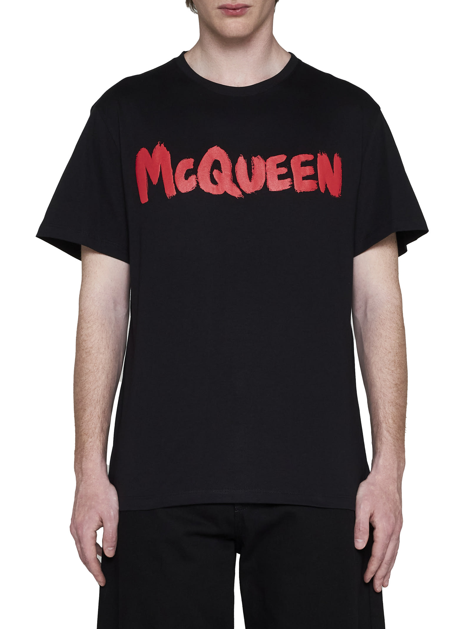 Shop Alexander Mcqueen T-shirt In Black