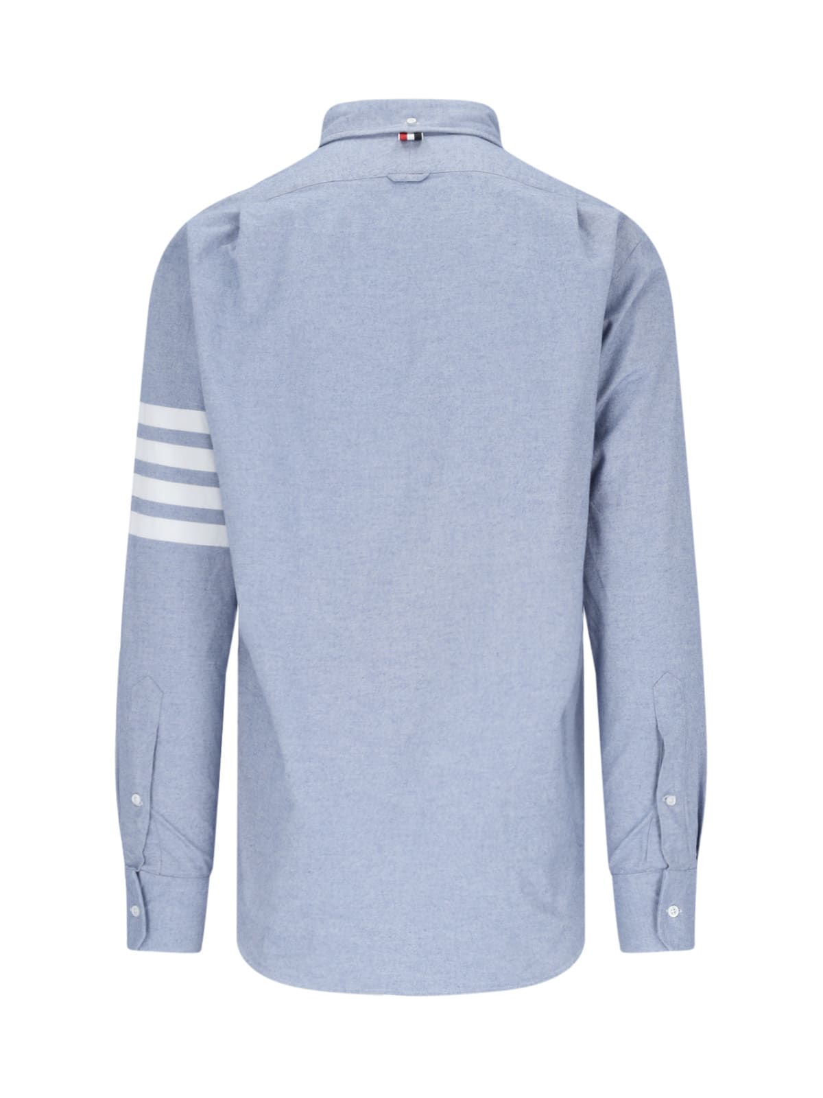 Shop Thom Browne 4-bar Shirt In Light Blue