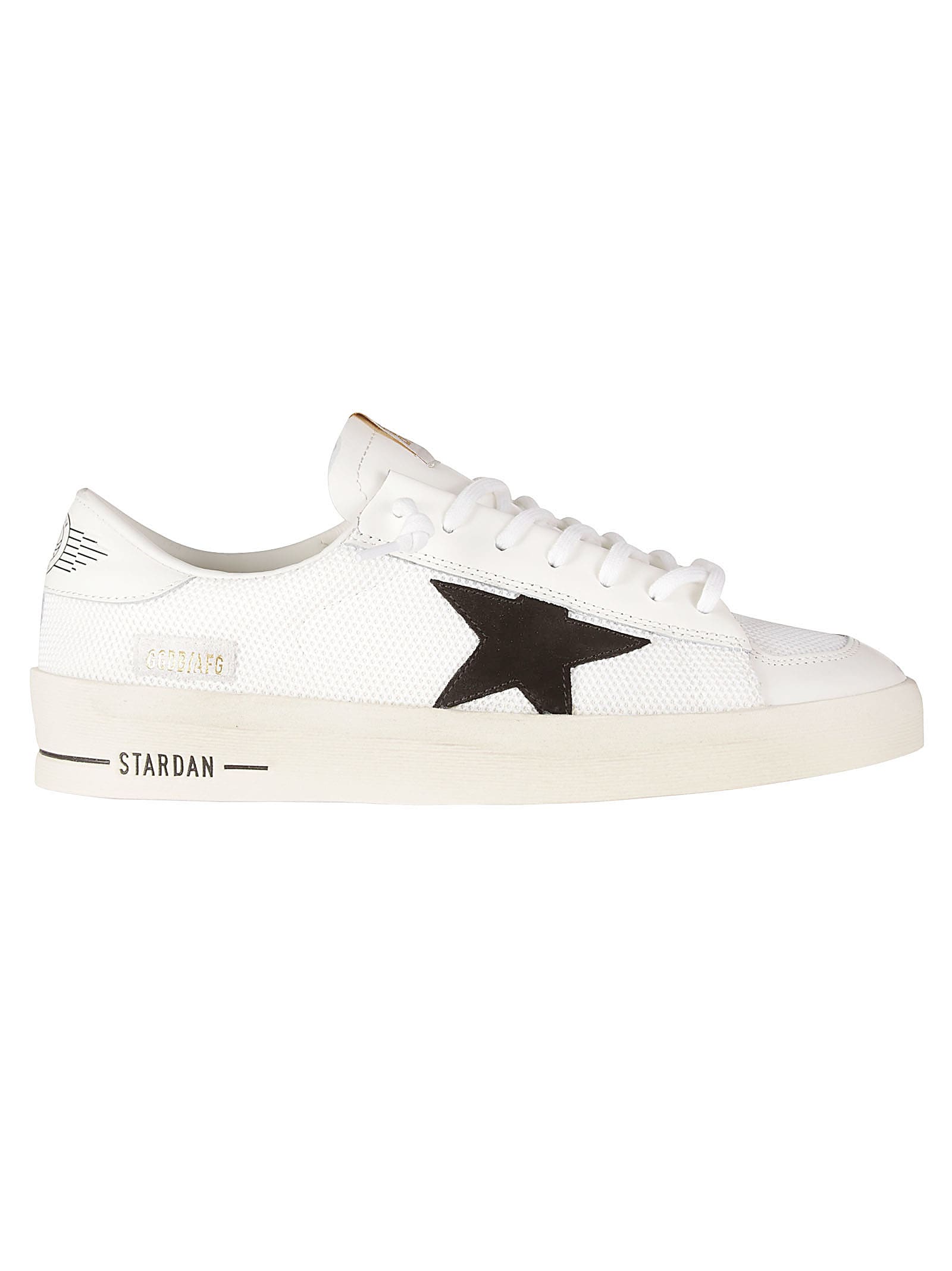 Golden Goose Star Patch Sneakers In White/black