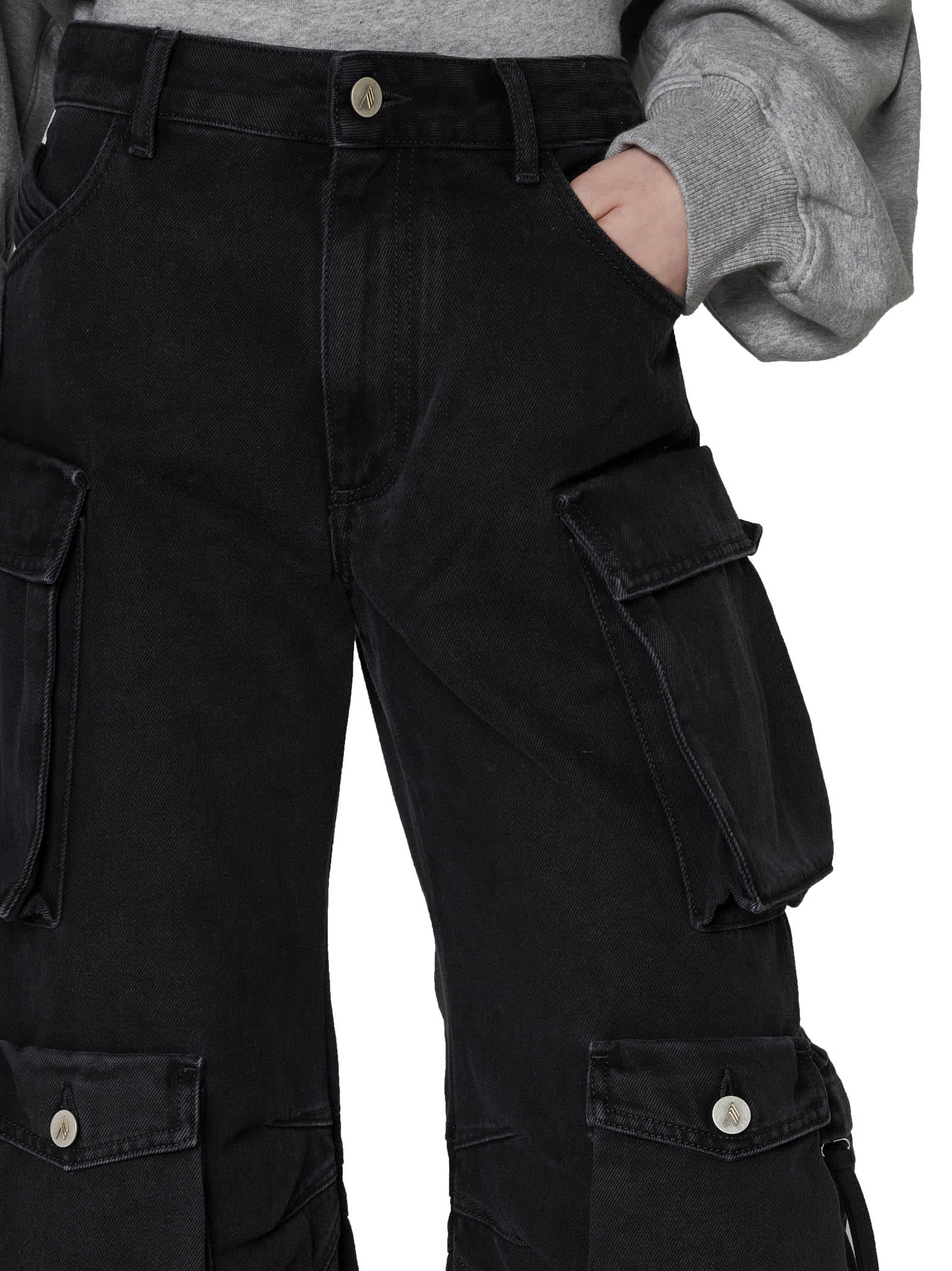 Shop Attico Jeans In Black