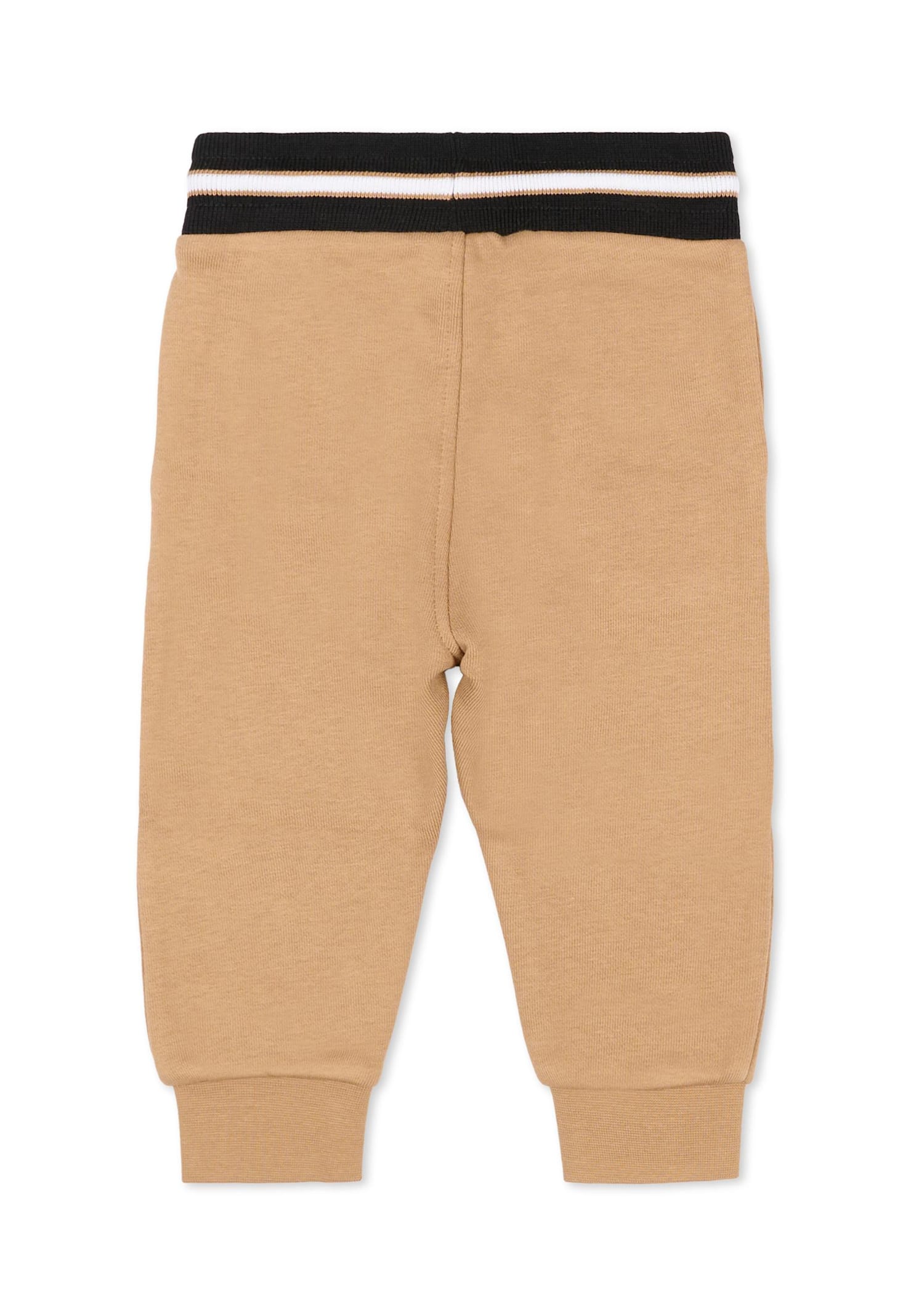 Hugo Boss Brown Trousers For Baby Boy With Logo In Brown