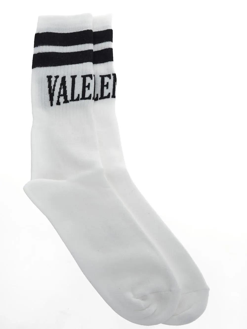 Valentino Logo Long Socks