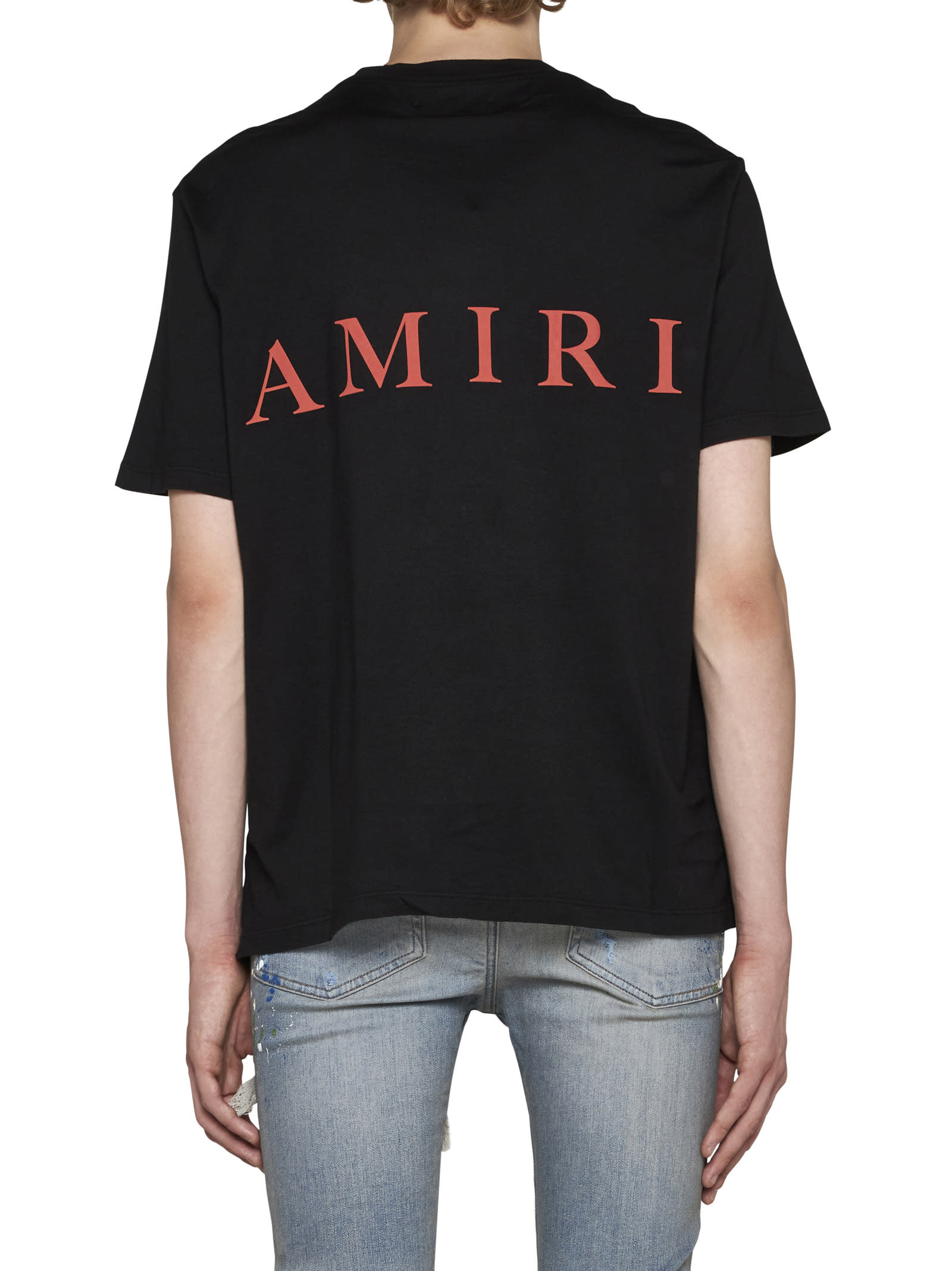 Amiri Core Logo Print T-shirt in Red for Men