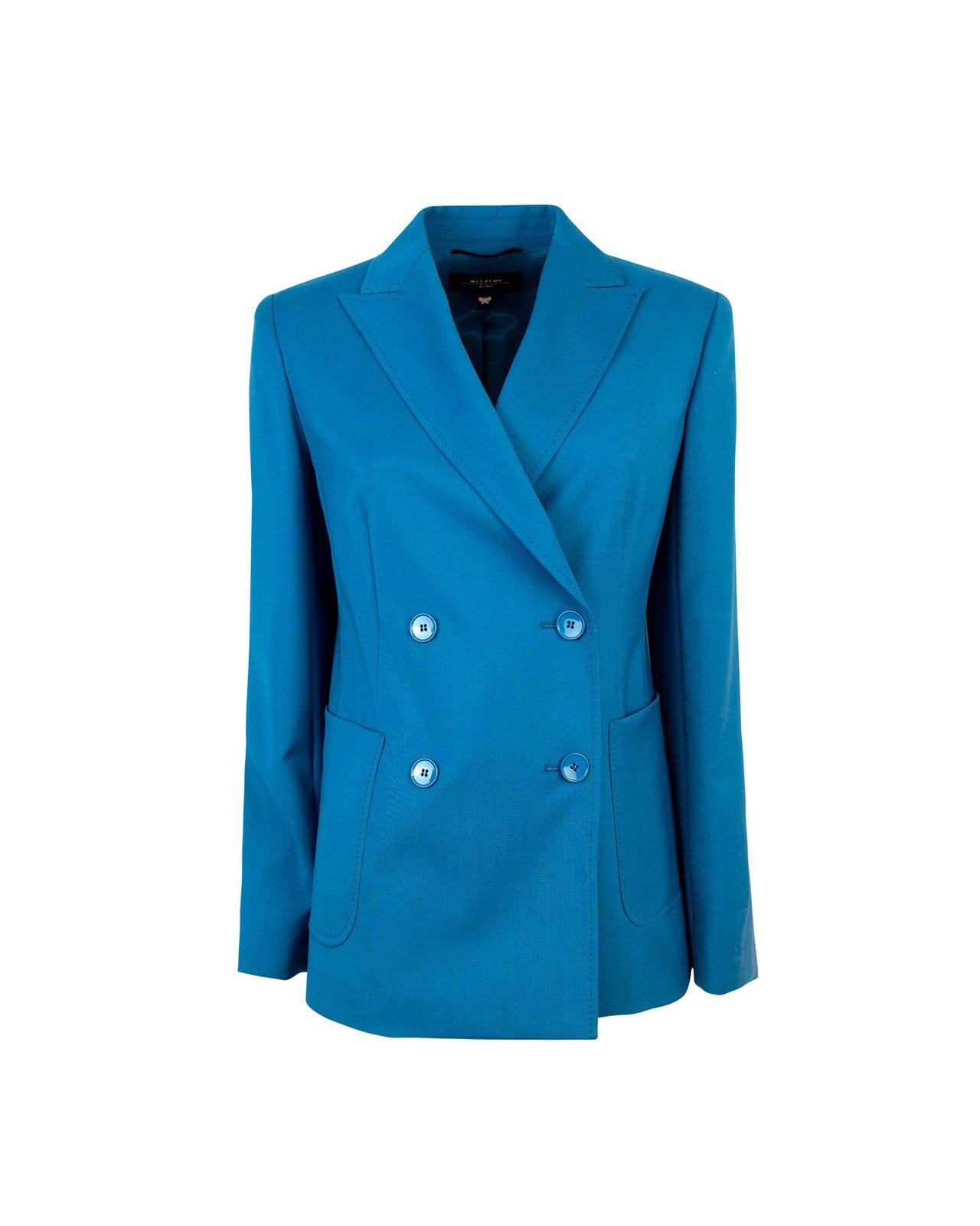 Double-breasted Long-sleeved Blazer