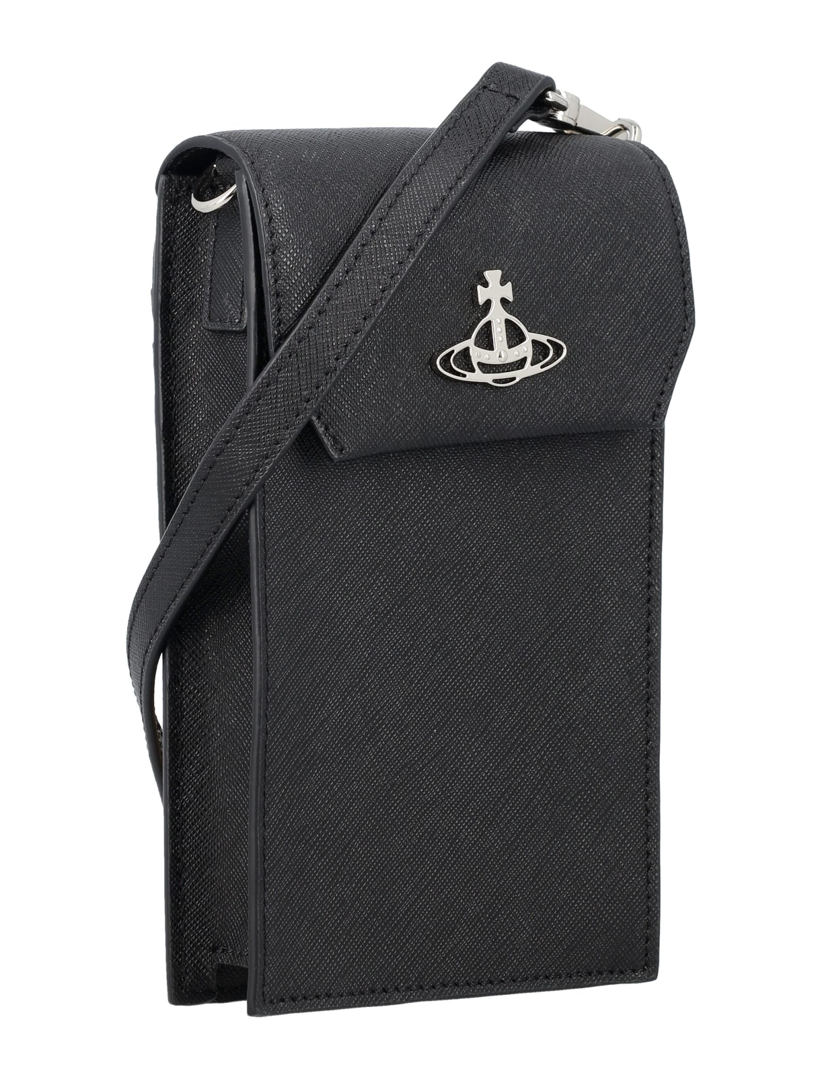 Shop Vivienne Westwood Phone Bag In Black