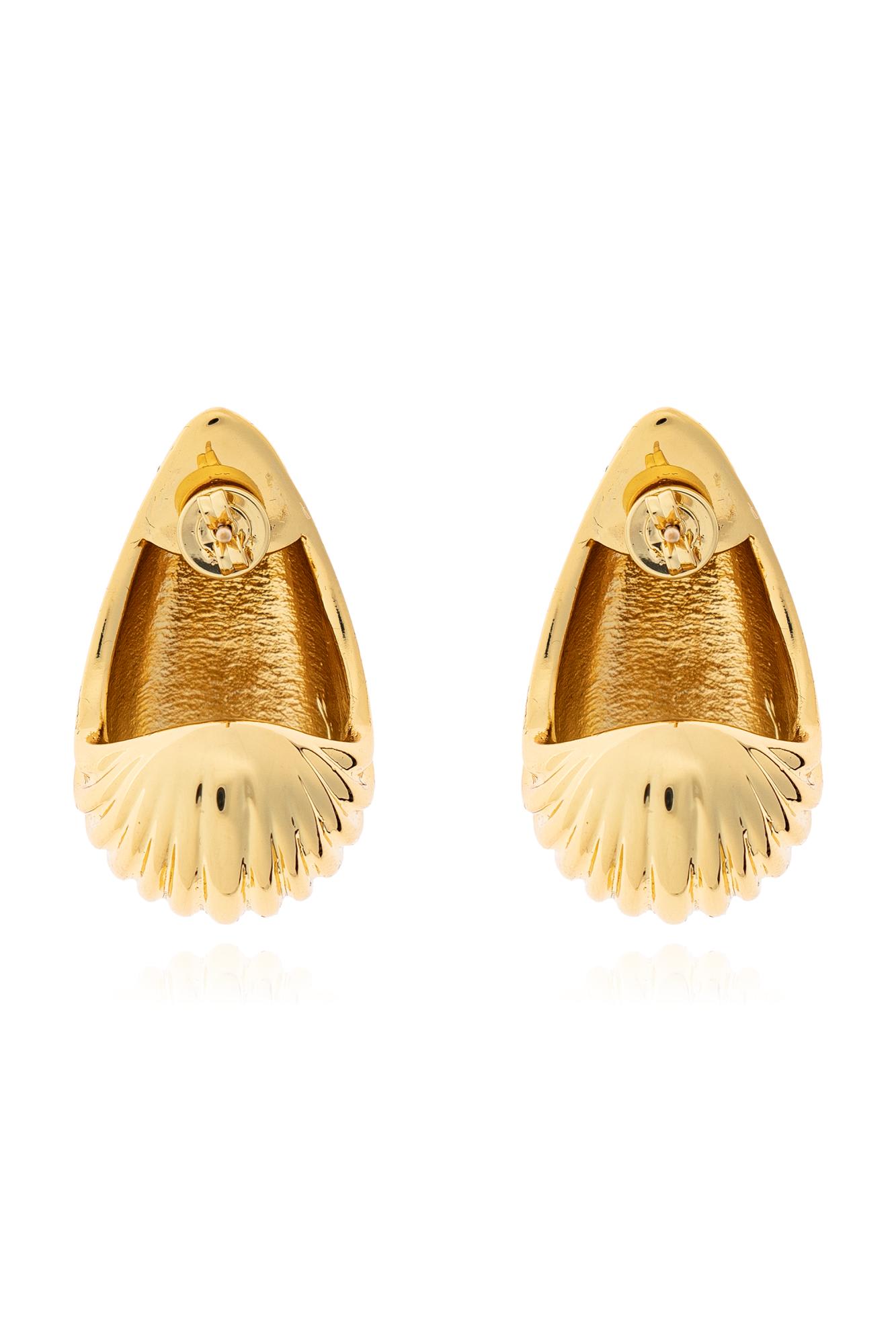 Anine Bing Brass Earrings In Gold